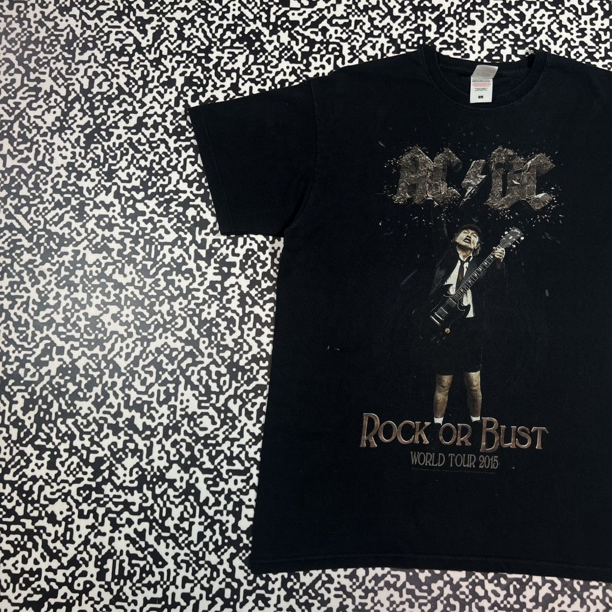 AC/DC Vintage Y2K AC/DC Rock Or Bust Band Rock Tour T-shirt Size US L / EU 52-54 / 3 - 2 Thumbnail