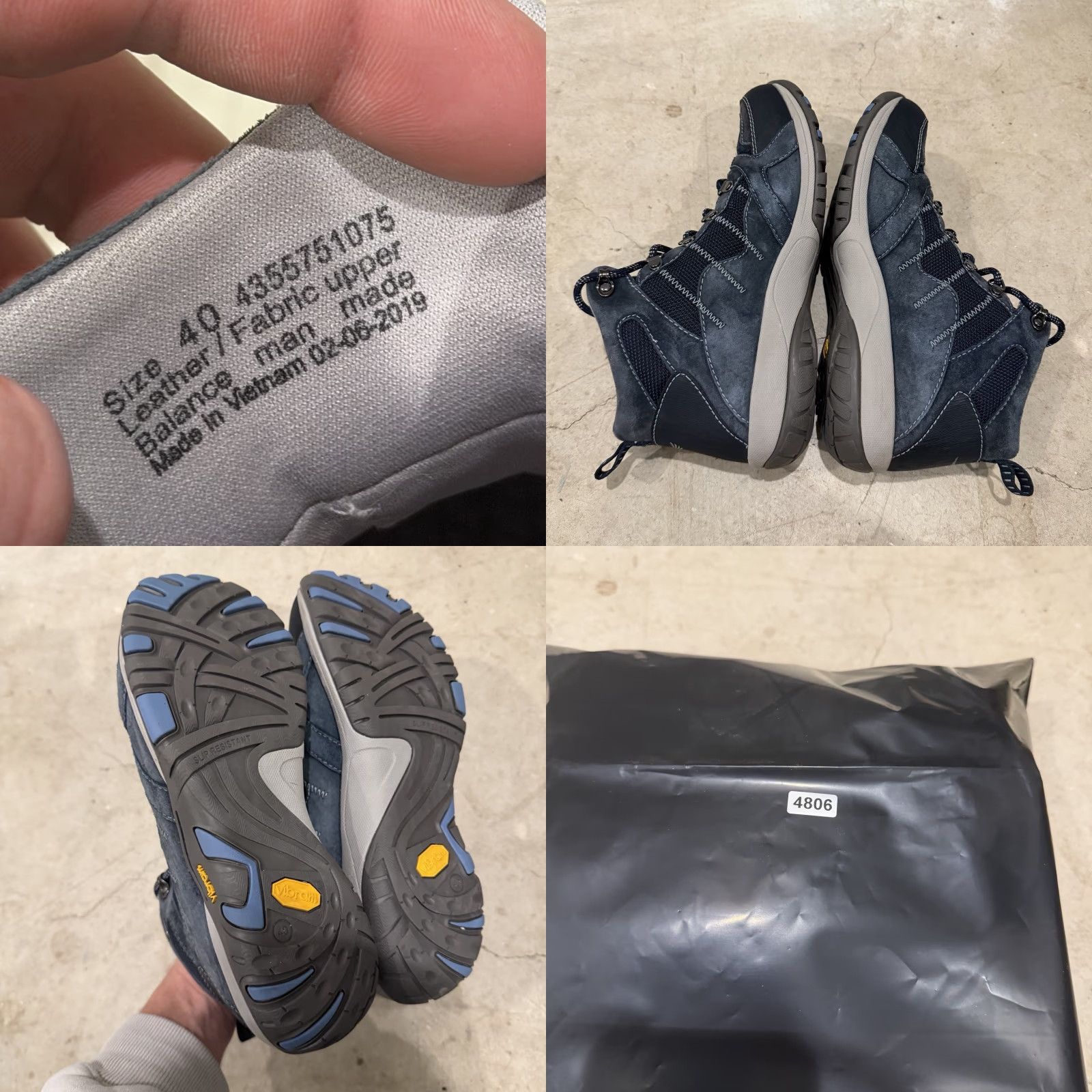 Dansko Dansko Paxton Waterproof Boots Womens Size 40 US 9.5 Blue Lace Up Bootie Waterproof Suede/Fabric Ankle Wedge Heel Size US 10 / IT 40 - 8 Thumbnail