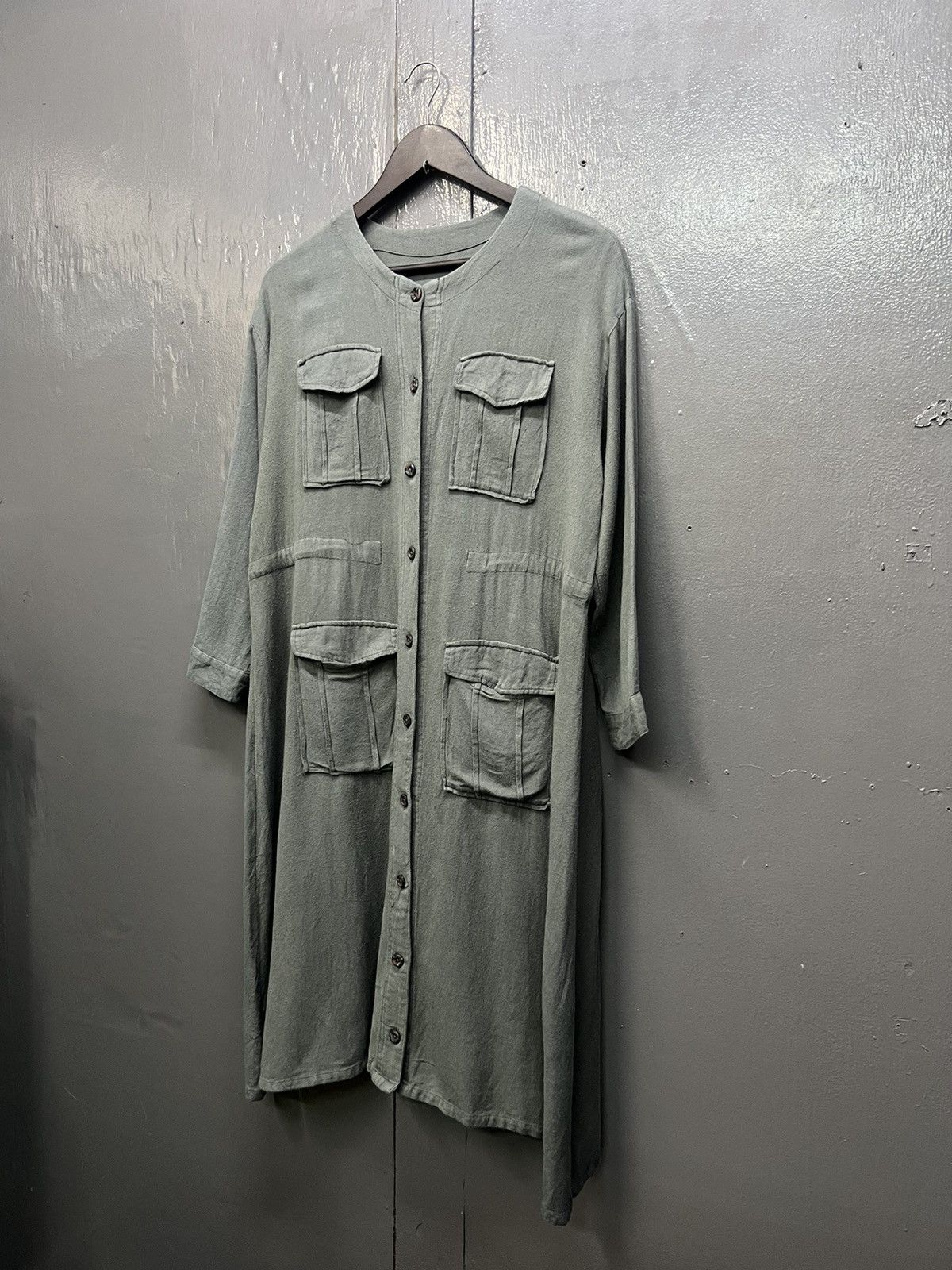 Japanese Brand Womens Shirt Long Dresses Size L / US 10 / IT 46 - 2 Thumbnail