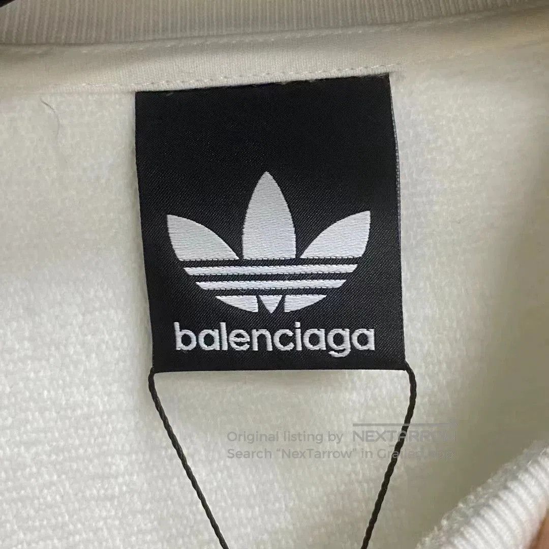 Balenciaga Balenciaga x adidas White Logo Sweatshirt. Size US S / EU 44-46 / 1 - 3 Thumbnail