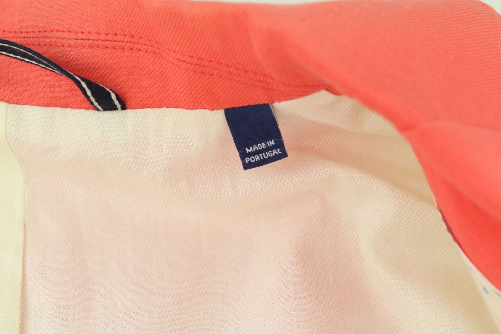 Gant EU34 Coral Linen Blend Notch Lapel Single-Breasted 85175 Size XS / US 0-2 / IT 36-38 - 8 Thumbnail