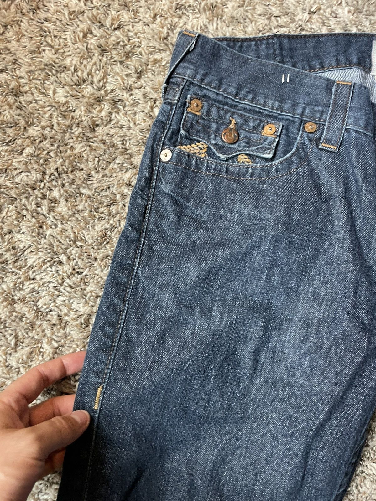 True Religion Y2K true religion made in USA denim jeans Size US 34 / EU 50 - 6 Thumbnail