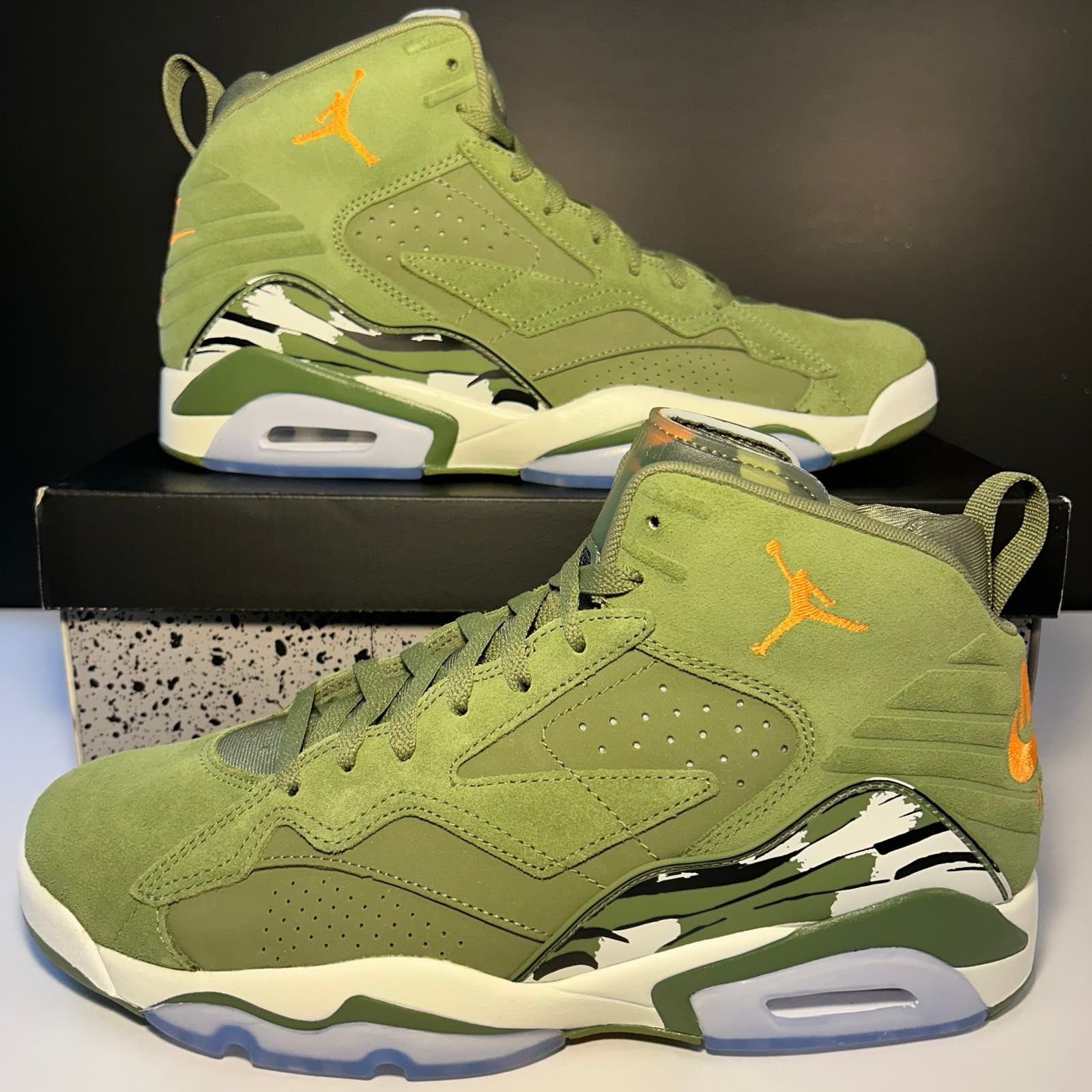 image of Nike Air Jordan Jumpman Mvp "olive" Size 11 Olive/mandarin Shoes in Green, Men's