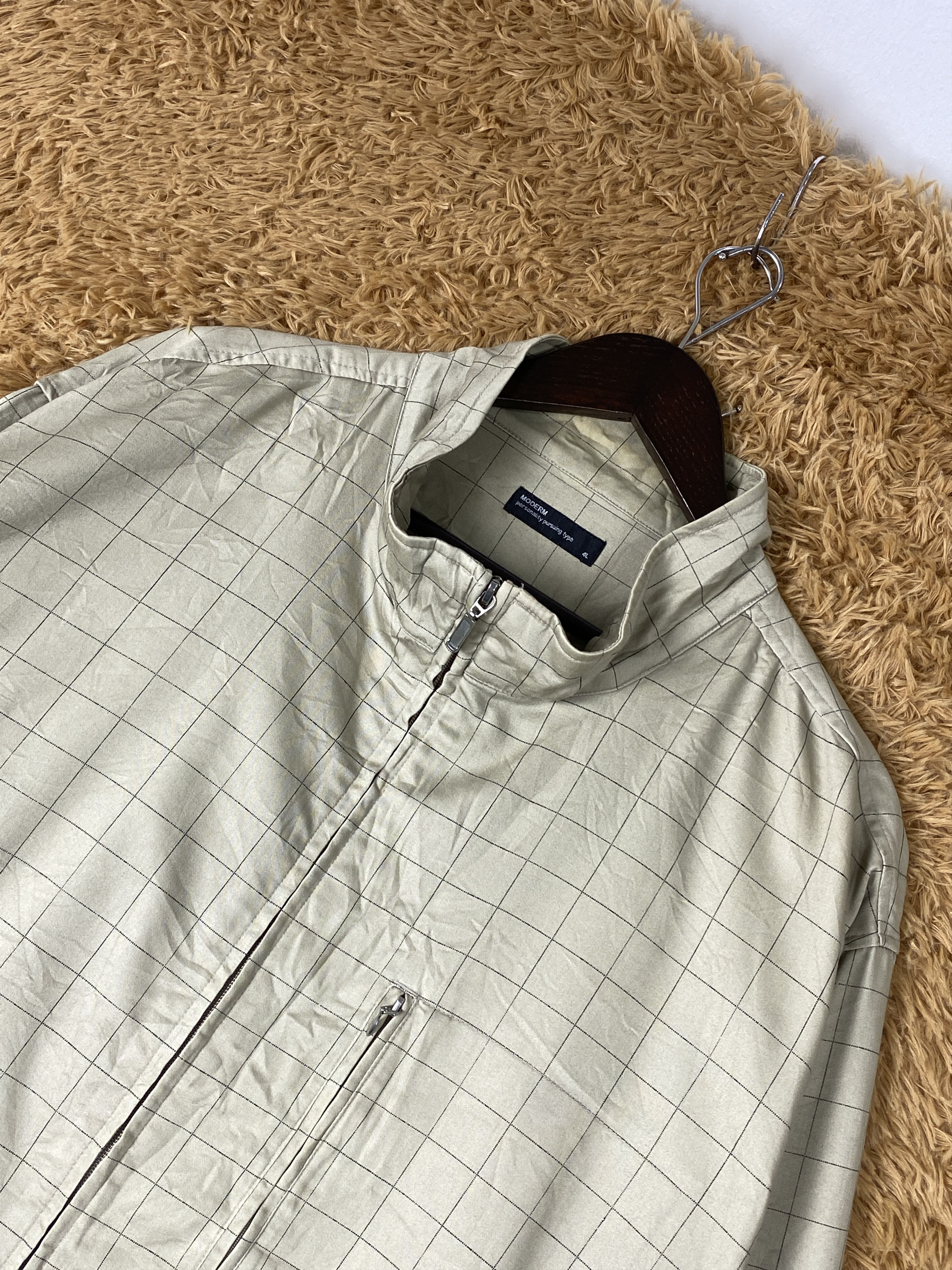 Japanese Brand × Vintage Vintage Moderm Zip Up Windbreaker Jacket Size US XXL / EU 58 / 5 - 2 Thumbnail