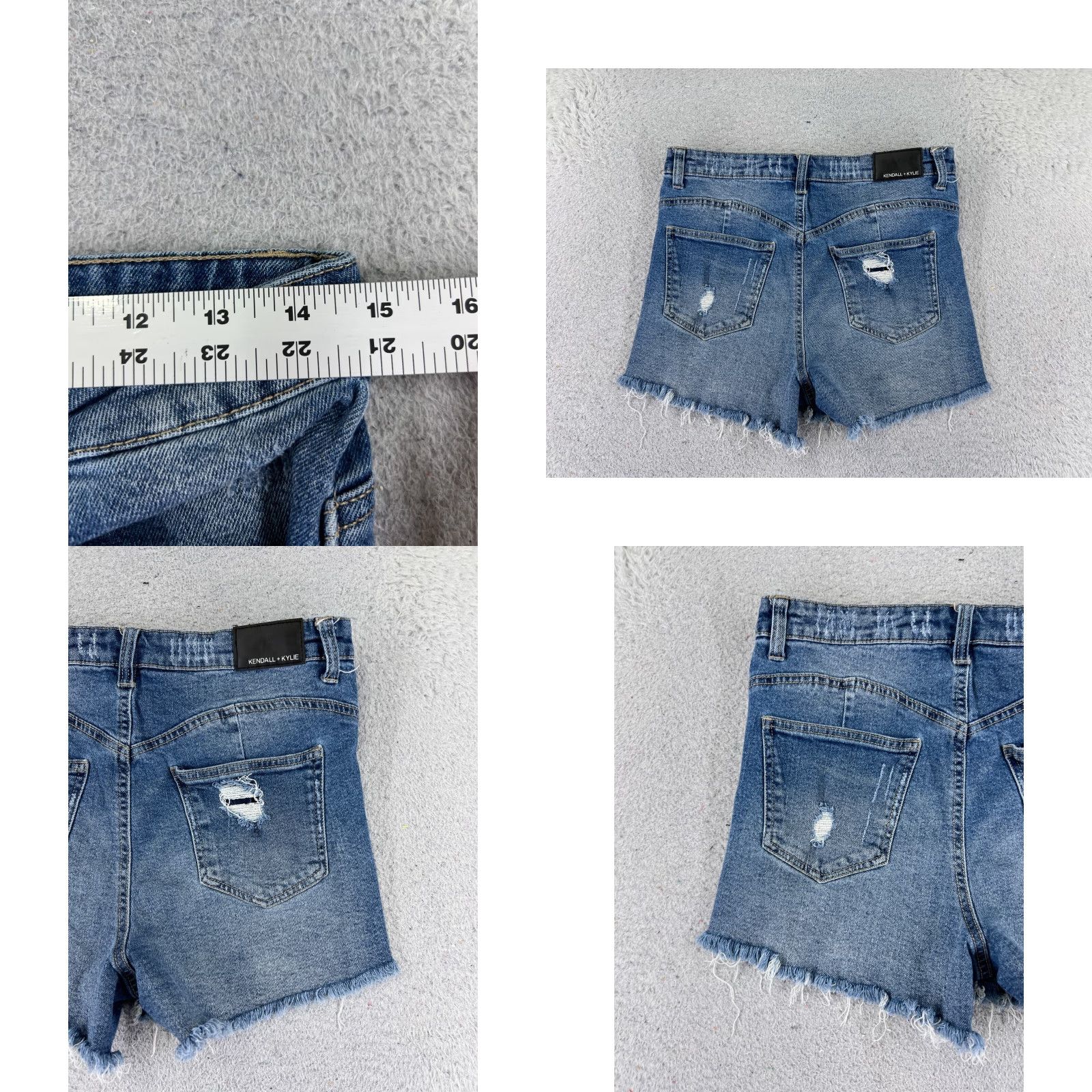 Vintage Kendall Kyl Denim Shorts Womens 11 Blue High Rise Cut-Off 28x3 Cotton Blend Jeans Short Shorts Casual Denim Vintage? No. Size 32" / US 10 / IT 46 - 9 Thumbnail
