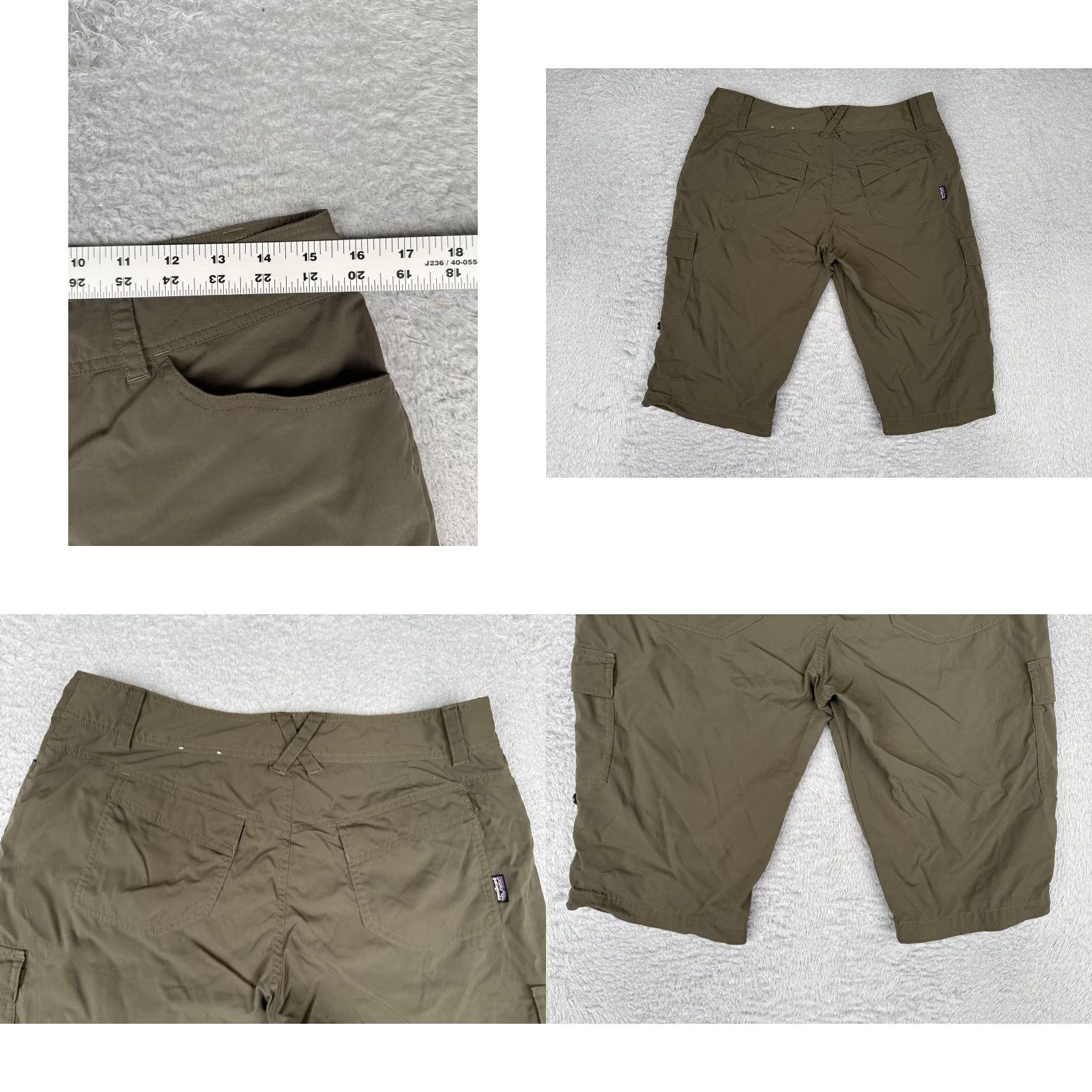 Patagonia Patagonia Pants Womens 8 Green Capri Hiking Cargo Pockets Quick Dry Stretch 13" Womens Capris Size 30" / US 8 / IT 44 - 9 Thumbnail