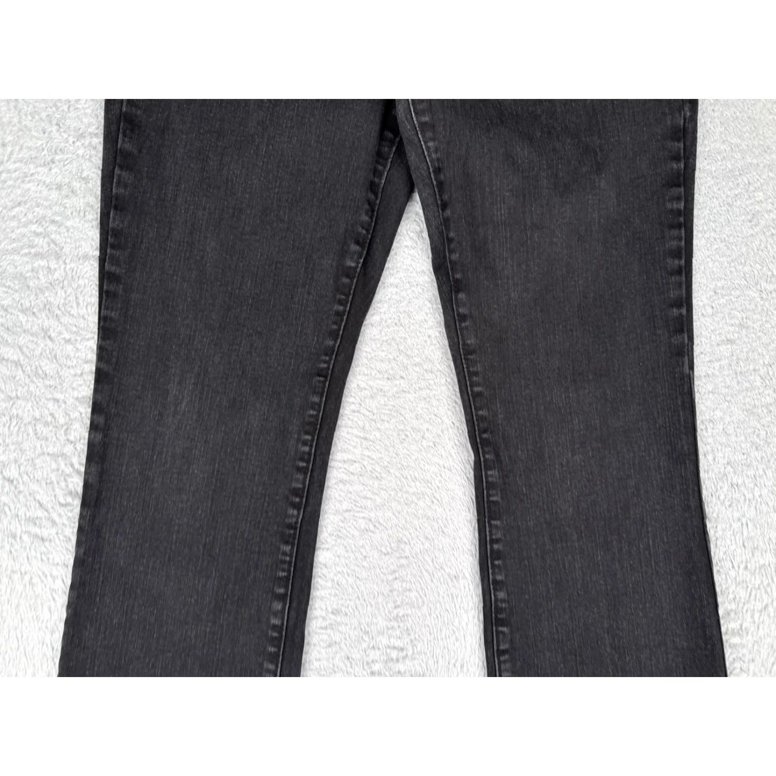 Old Navy Old Navy Jeans Womens 8 Bootcut Kicker Black Charcoal Mid Rise Stretch 31x30 Size 30" / US 8 / IT 44 - 3 Thumbnail