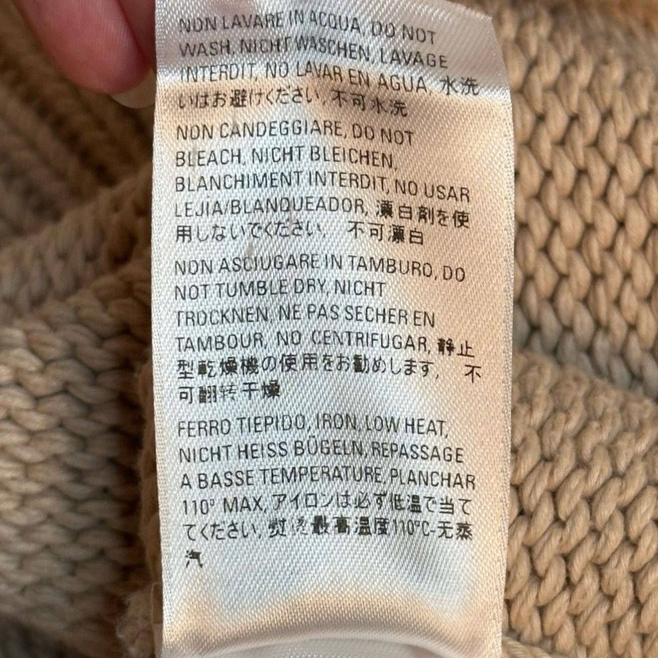 Balenciaga '21 Embroidered BB Crest Beige Cotton Jumper size Unifit M Size US M / EU 48-50 / 2 - 12 Thumbnail