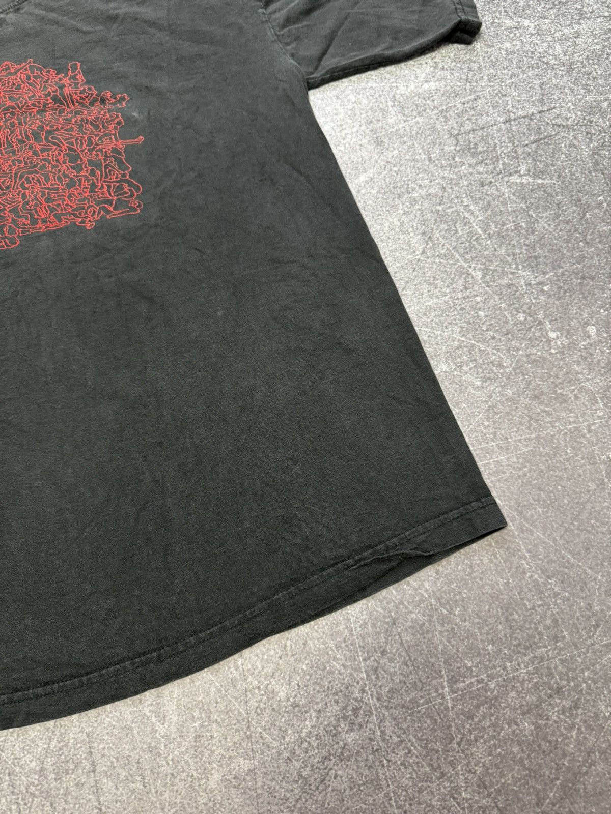 Vintage Sex Orgy Group Therapy XL T shirt Black Vintage Faded y2k Size US XL / EU 56 / 4 - 4 Thumbnail