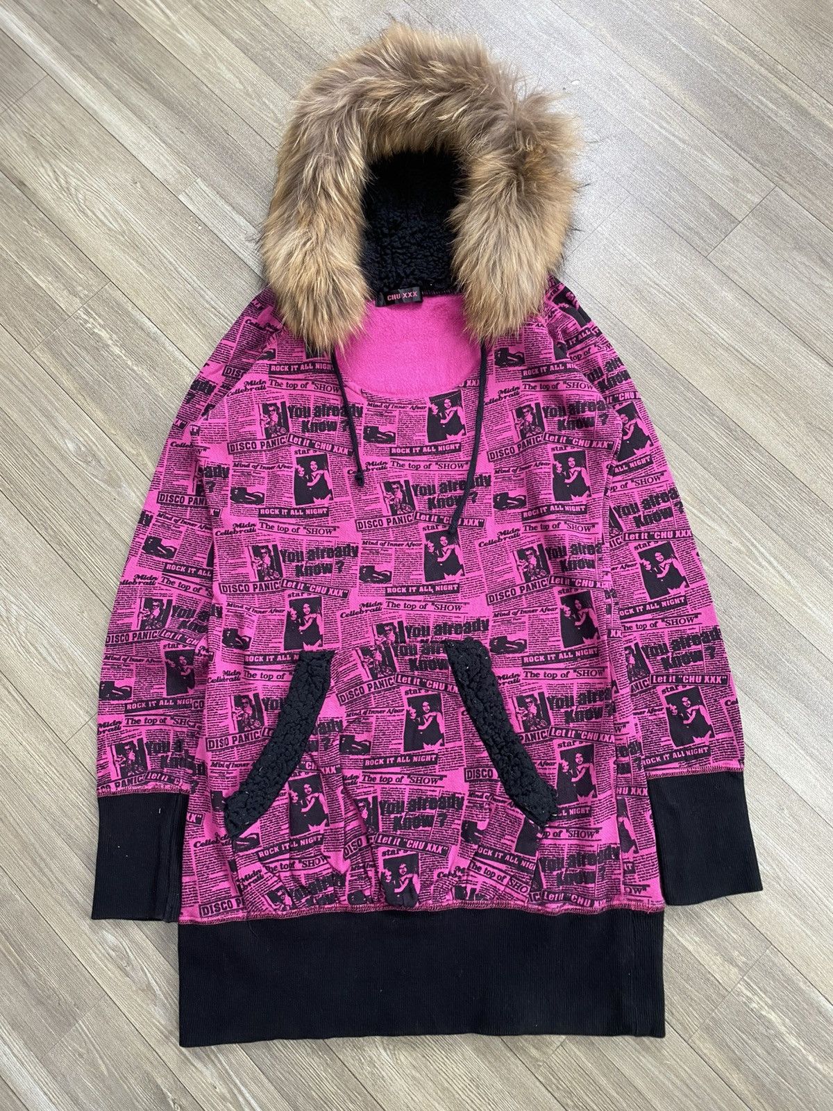 Japanese Brand 2000's Over Fur Hoodie HBA LGB Style | Grailed