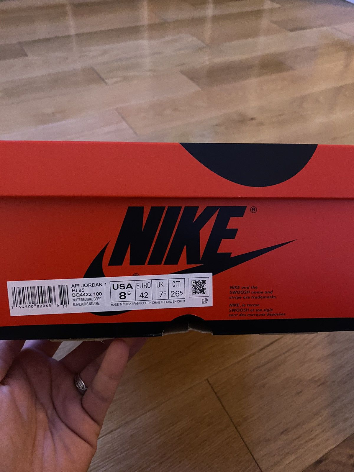 Jordan Brand × Nike Jordan 1 Hi Neutral Grey Size US 8.5 / EU 41-42 - 7 Thumbnail