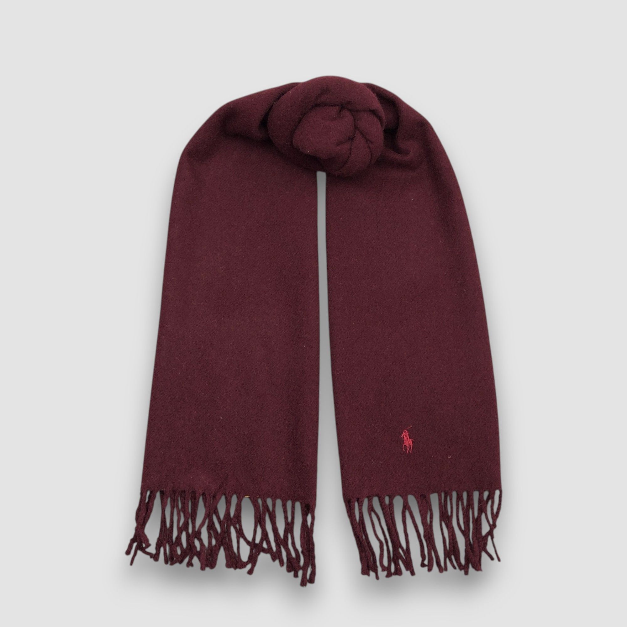 Polo Ralph Lauren Vintage 90s Polo Ralph Luaren Scarf Muffler Wool Scarves Size ONE SIZE - 1 Thumbnail