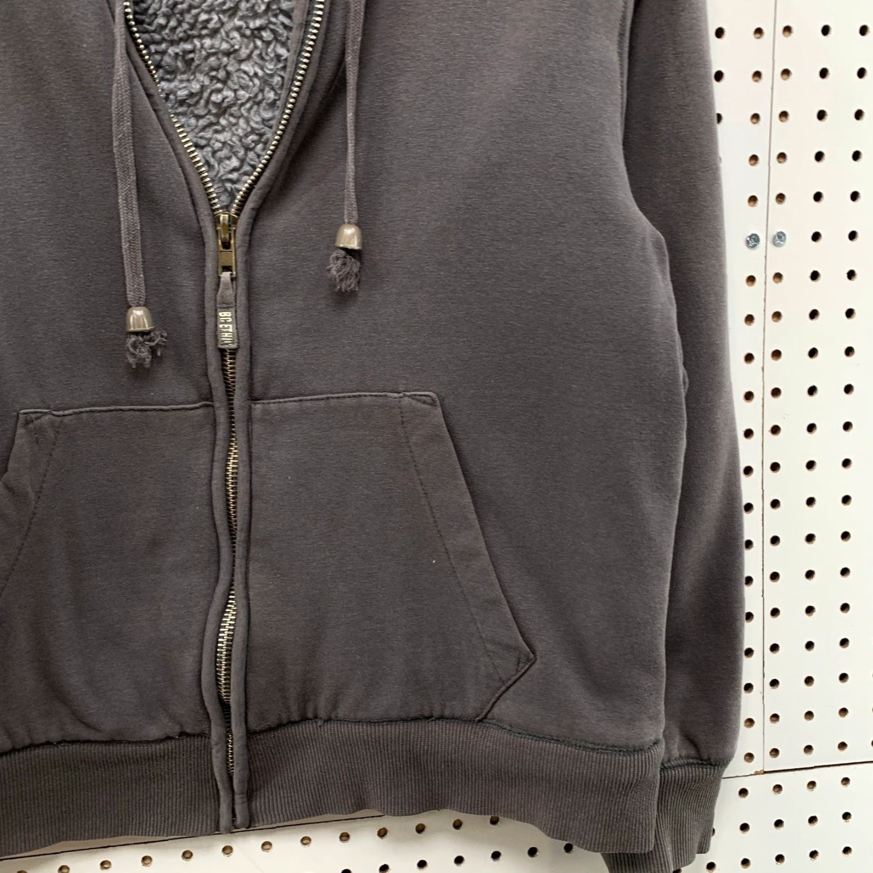 Vintage VINTAGE BC Ethic Hoodie Sweatshirt Mens M Gray Lined Sherpa Y2K Skate Heavy Size US M / EU 48-50 / 2 - 6 Thumbnail