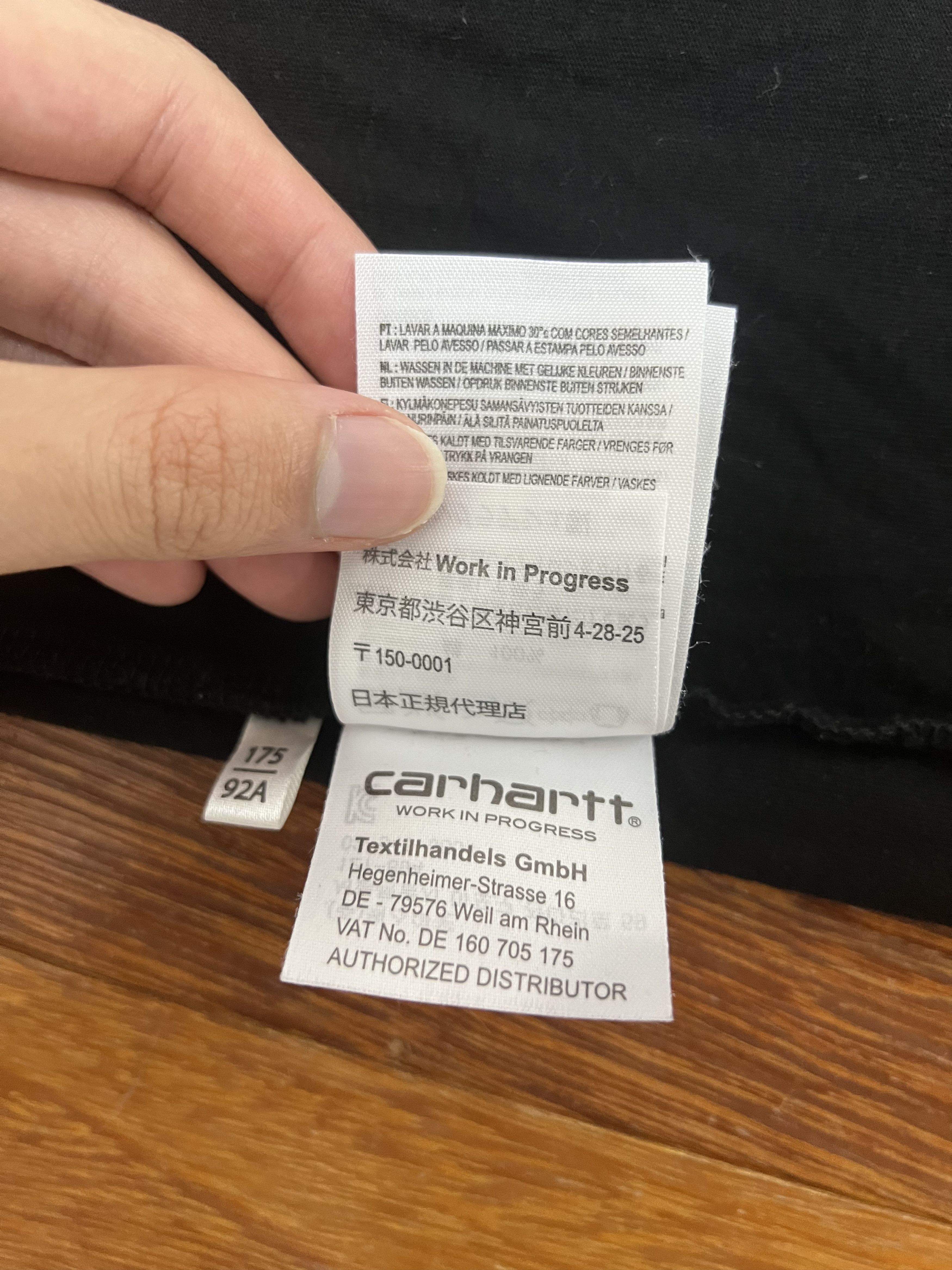 Carhartt Wip 💚 Carhartt WIP Black Pocket Cotton Tee Medium Size US M / EU 48-50 / 2 - 8 Thumbnail