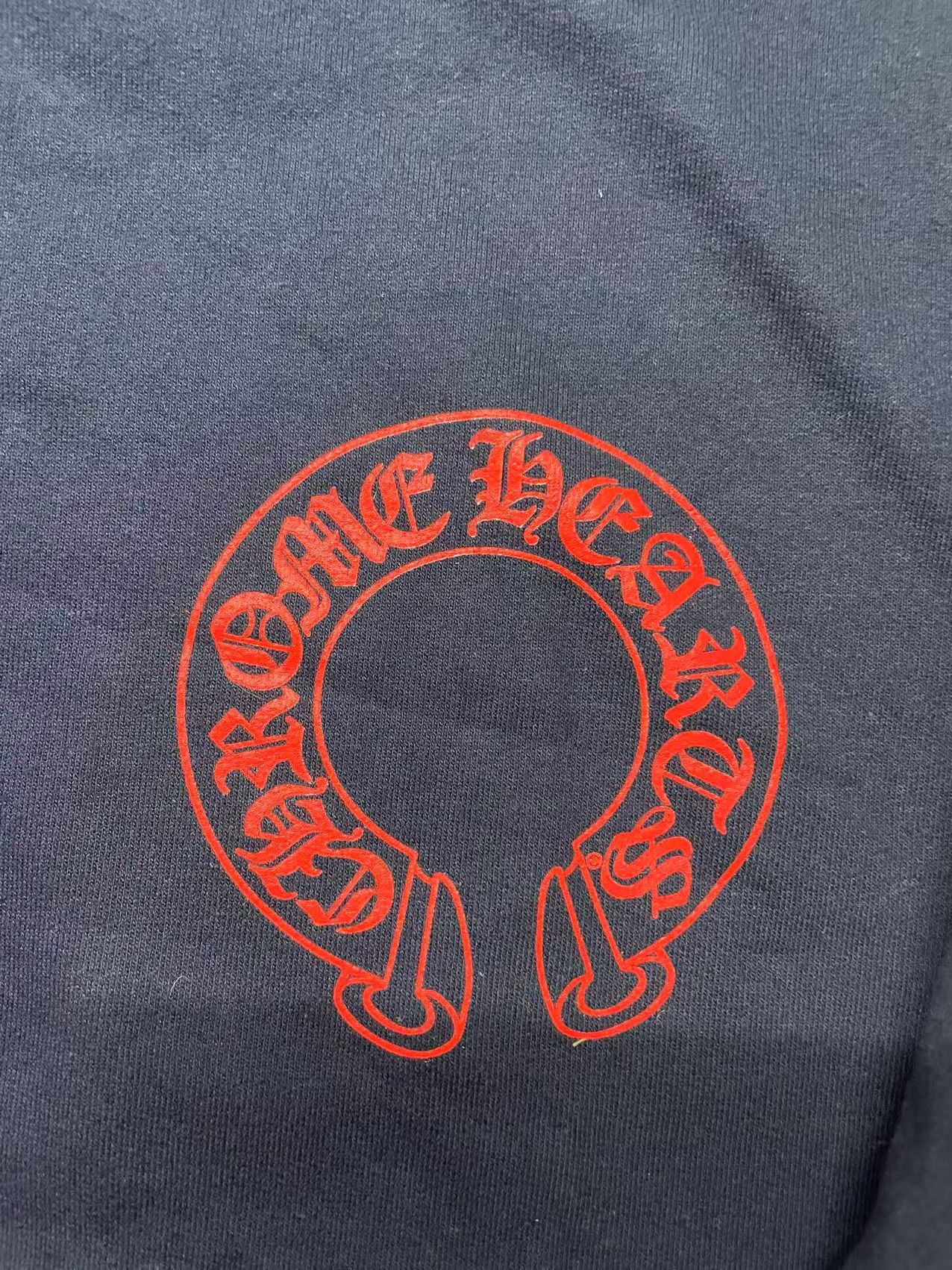 Chrome Hearts Chrome Hearts Navy&Red Horseshoe Floral Sleeve Hoodie Size US M / EU 48-50 / 2 - 6 Thumbnail