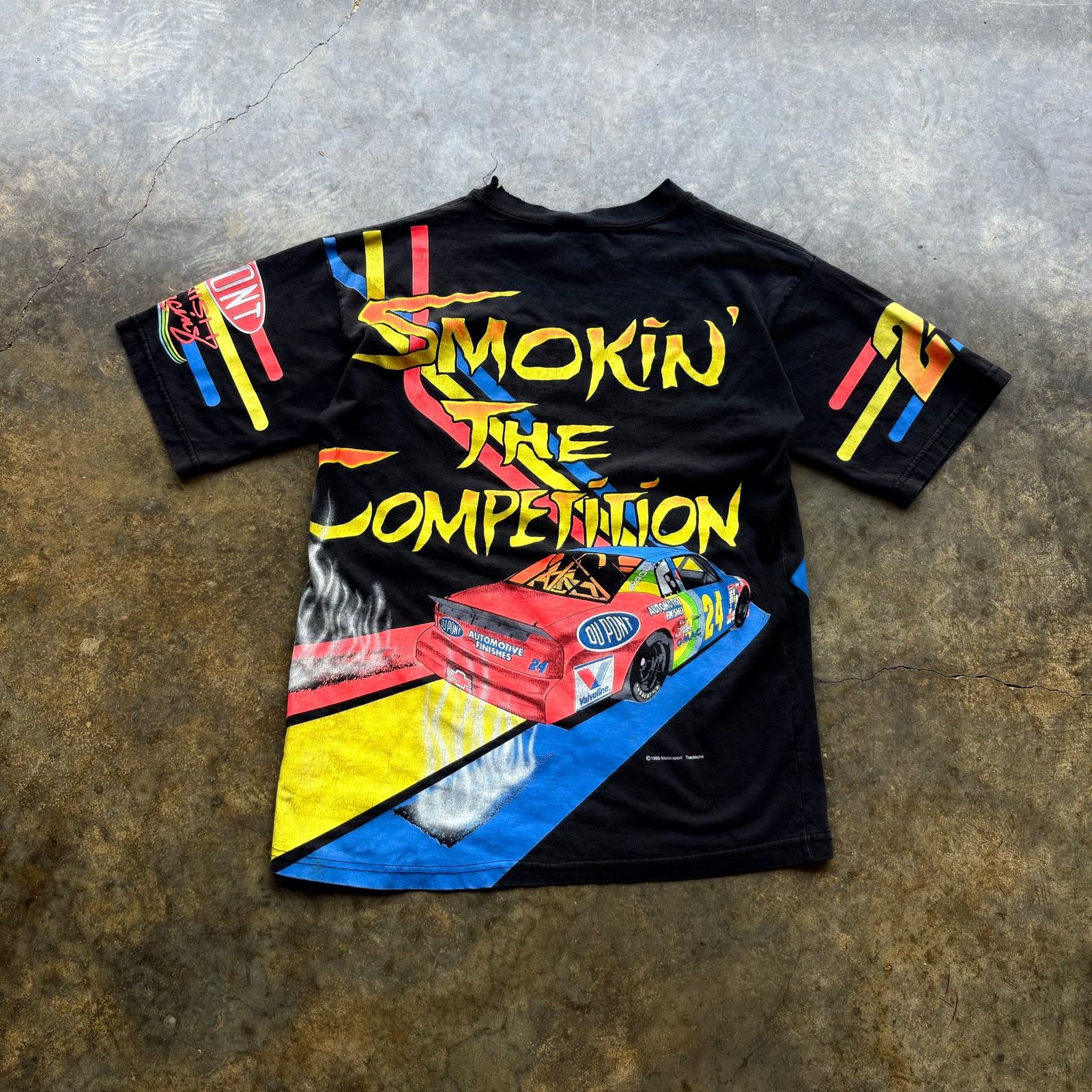 NASCAR Crazy Vintage Rare Jeff Gordan NASCAR AOP Size US S / EU 44-46 / 1 - 6 Thumbnail