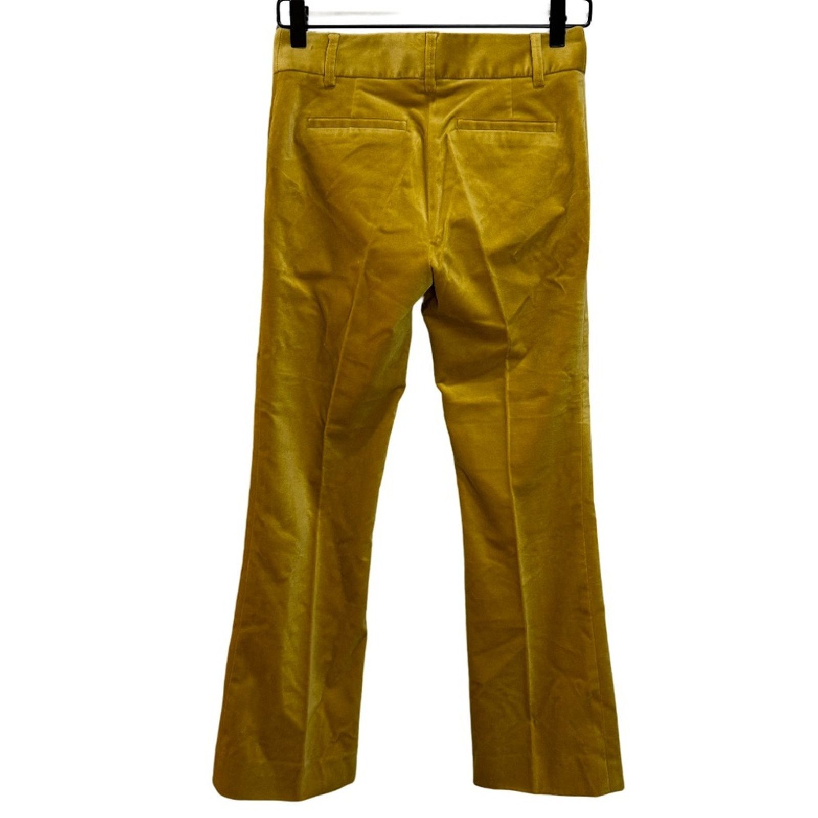 Frame Frame Le Crop Mini Boot Velveteen Trouser - Mustard Size 00 Size 24" / US 00 / IT 34 - 4 Thumbnail