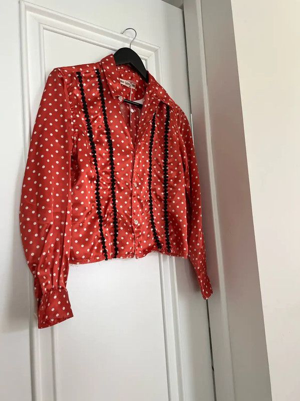 Comme des Garcons COMME des GARÇONS Red Polka Dot Button-Up Shirt 0089 Size M / US 6-8 / IT 42-44 - 1 Thumbnail