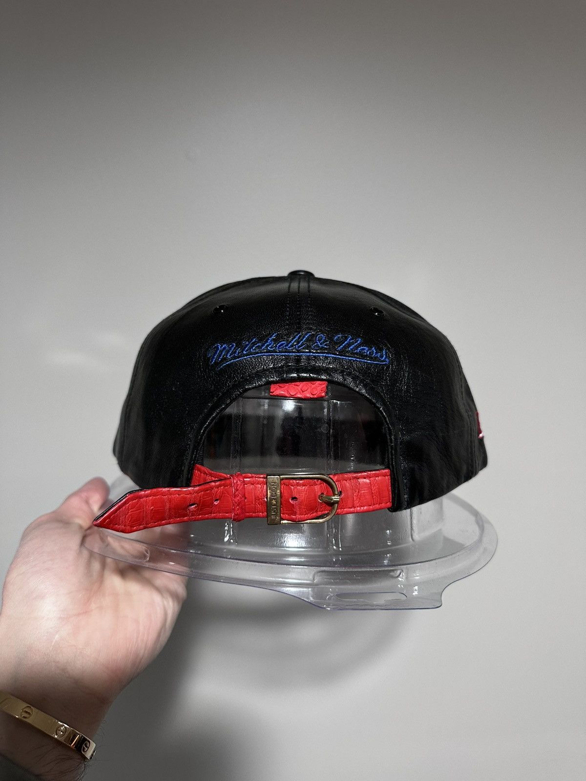 Just Don Just Don x Mitchell & Ness NBA Baltimore Bullets Leather Hat Size ONE SIZE - 10 Thumbnail