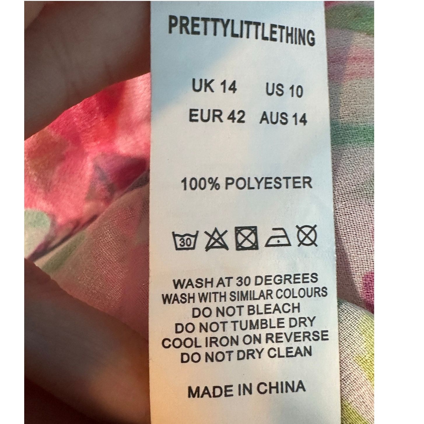 PrettyLittleThing PrettyLittleThing floral sheer cover up pants size 10 Size 32" / US 10 / IT 46 - 4 Thumbnail