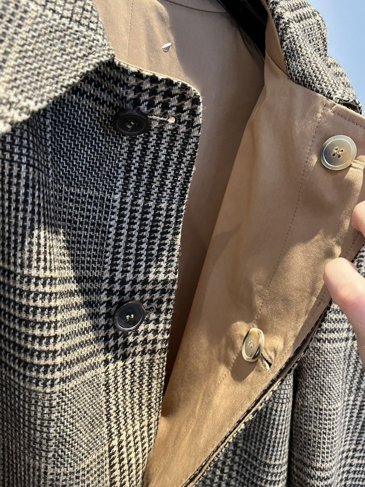 Maison Margiela Maison Margiela Check reversible raglan trench Size US L / EU 52-54 / 3 - 9 Thumbnail