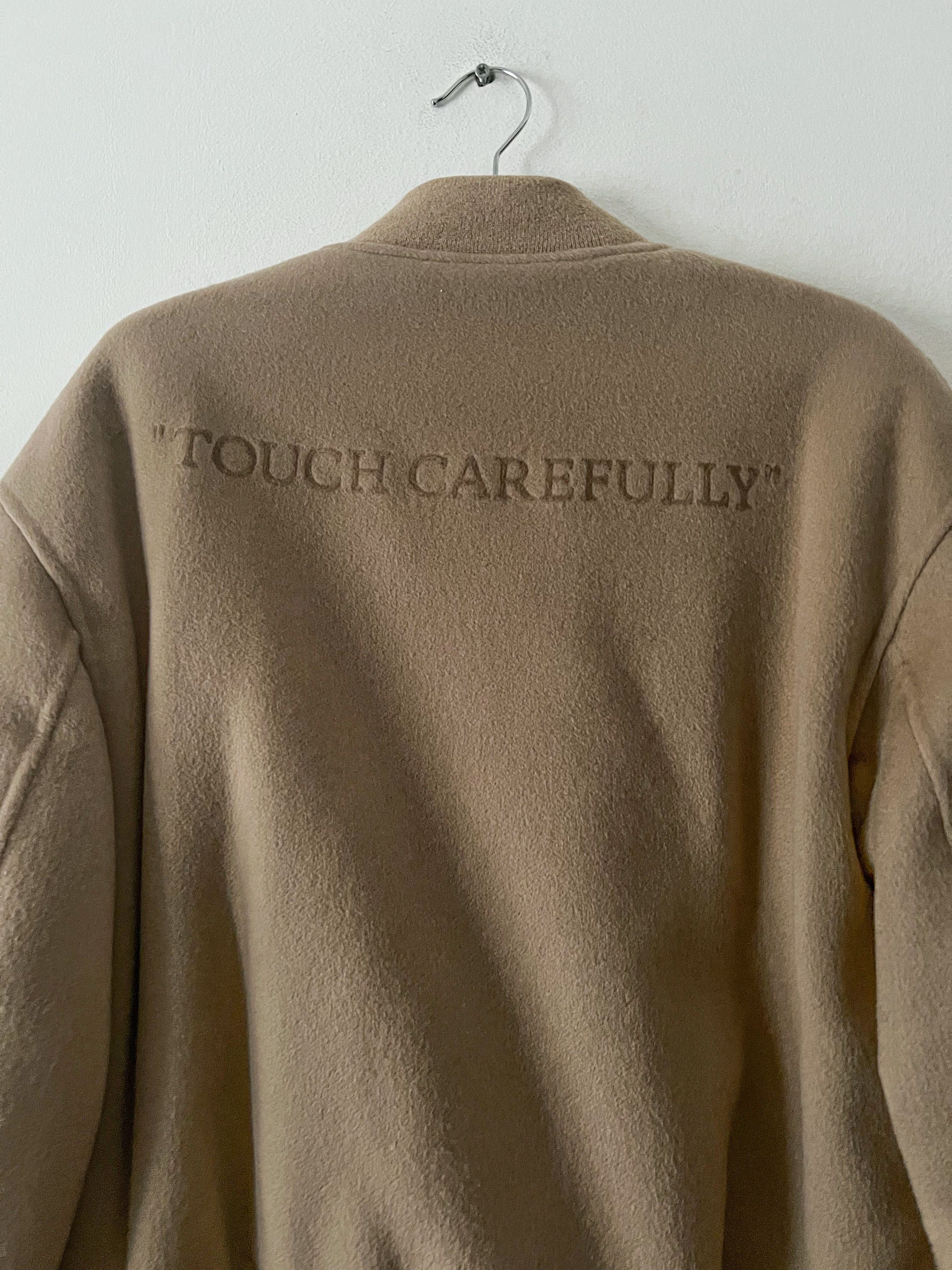 Off-White Retail $4000 Cashmere Bomber Sz. 50 EU. Camel Size US M / EU 48-50 / 2 - 9 Thumbnail
