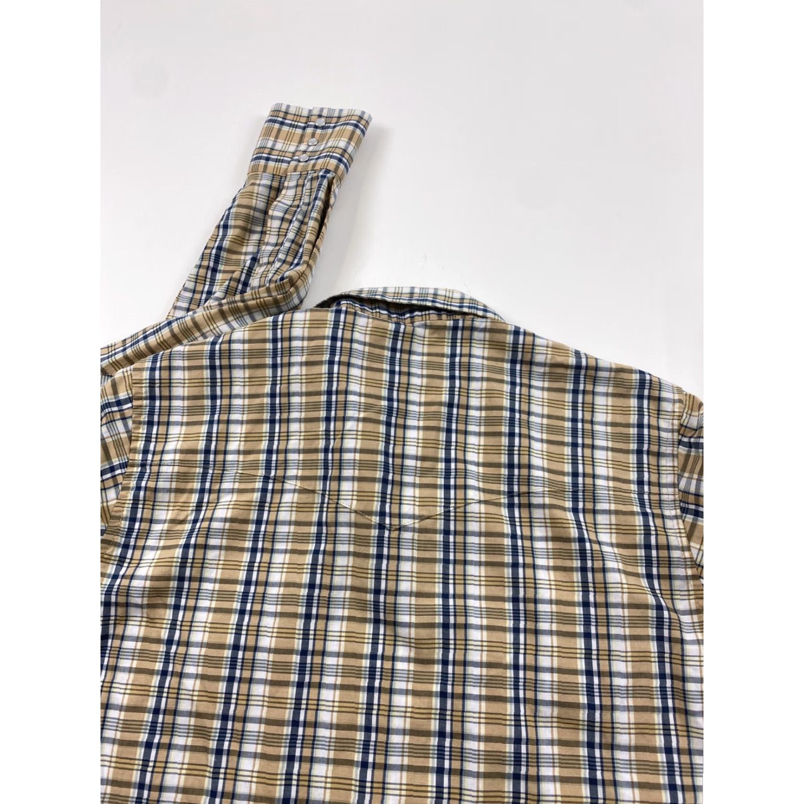 Wrangler VINTAGE Wrangler Western Shirt Mens Small Plaid Pearl Snap Size US S / EU 44-46 / 1 - 7 Thumbnail