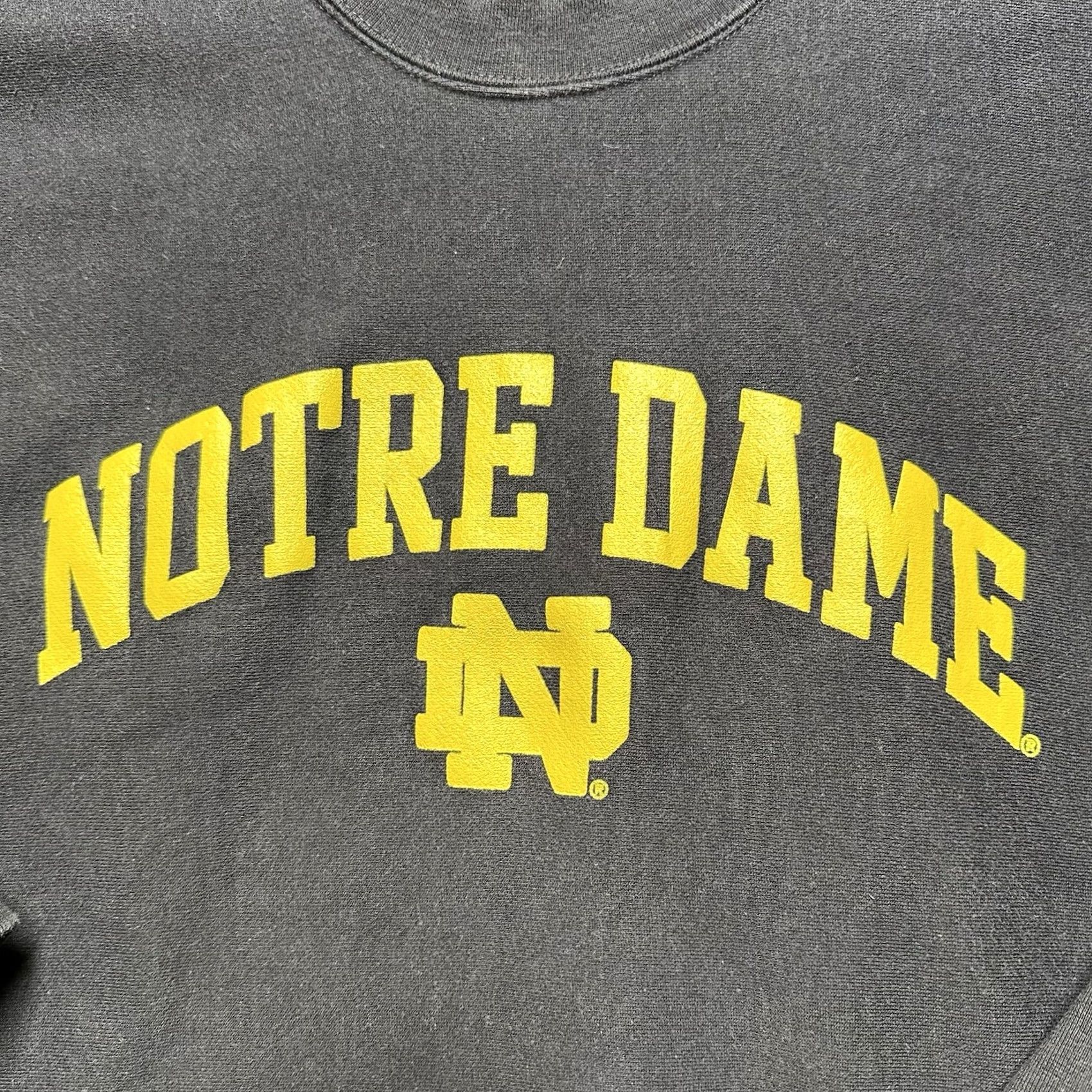 Vintage VINTAGE MV Sport Notre Dame Sweatshirt Mens Medium Blue Pro-Weave Crew Neck GUC Size US M / EU 48-50 / 2 - 3 Thumbnail
