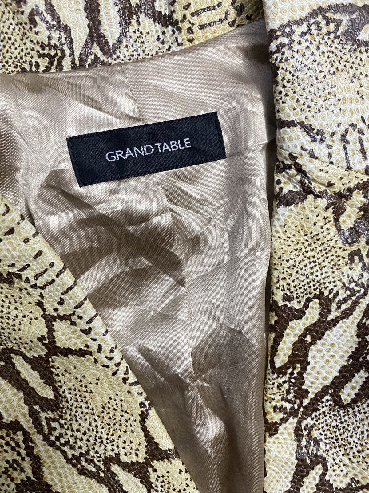 Japanese Brand Grand Table Snake Skin Leather Jacket Size US XS / EU 42 / 0 - 4 Thumbnail