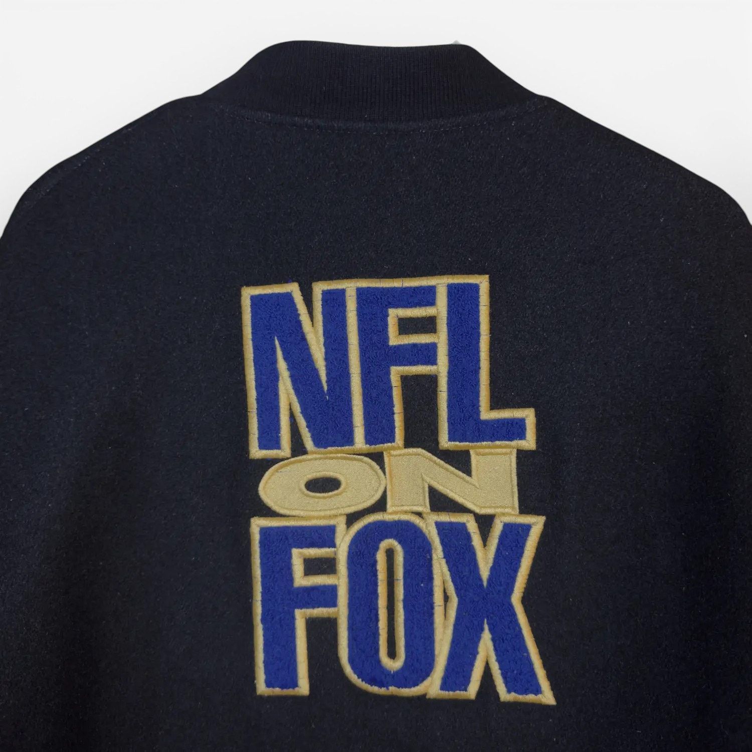 Vintage Vintage 90s NFL On Fox Wool And Leather Varsity Jacket Size US XL / EU 56 / 4 - 2 Thumbnail