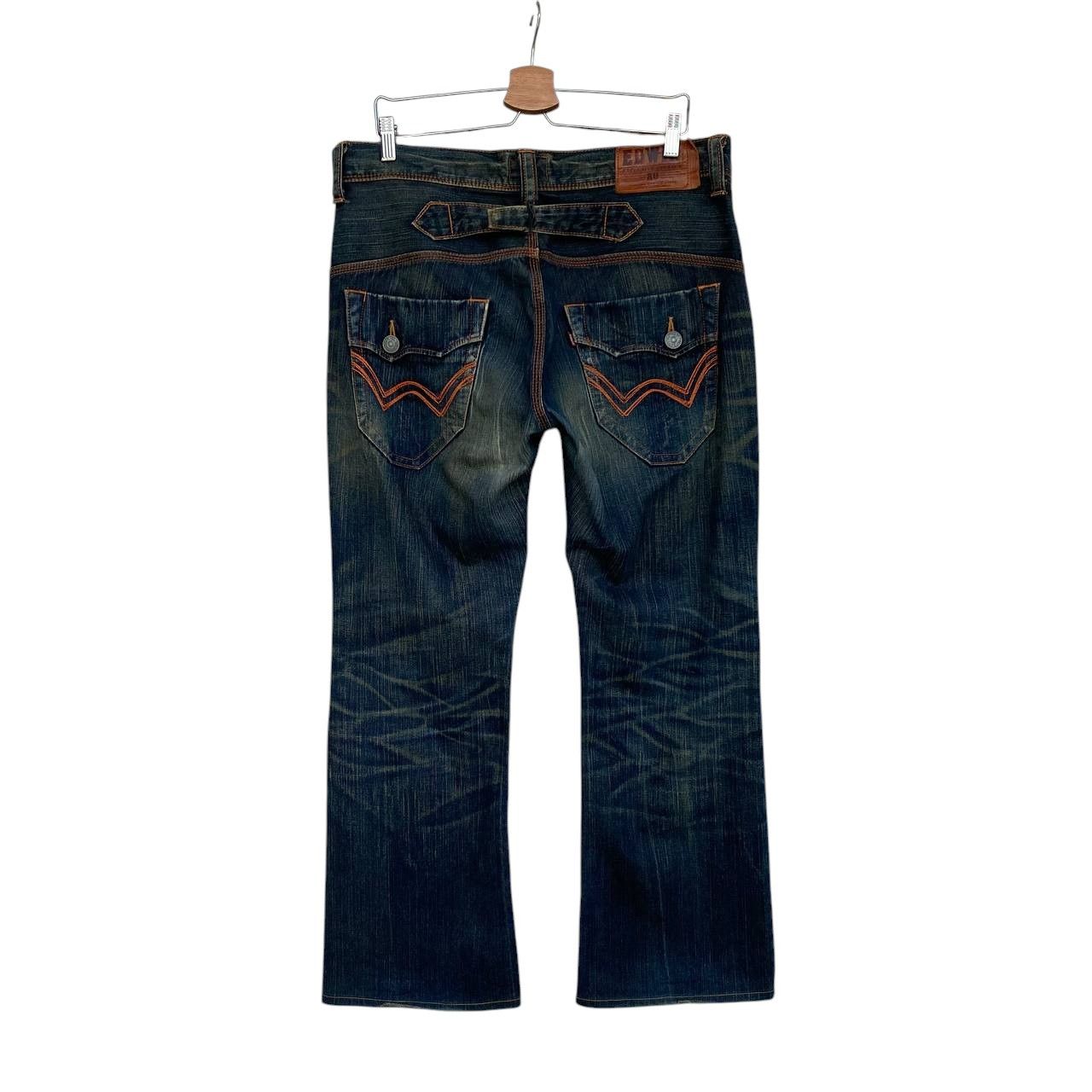 Edwin × Vintage FLARE EDWIN EXCLUSIVE MUDWASH CLAWMARK BUCKLE BACK BJ03-42 Size US 34 / EU 50 - 12 Thumbnail