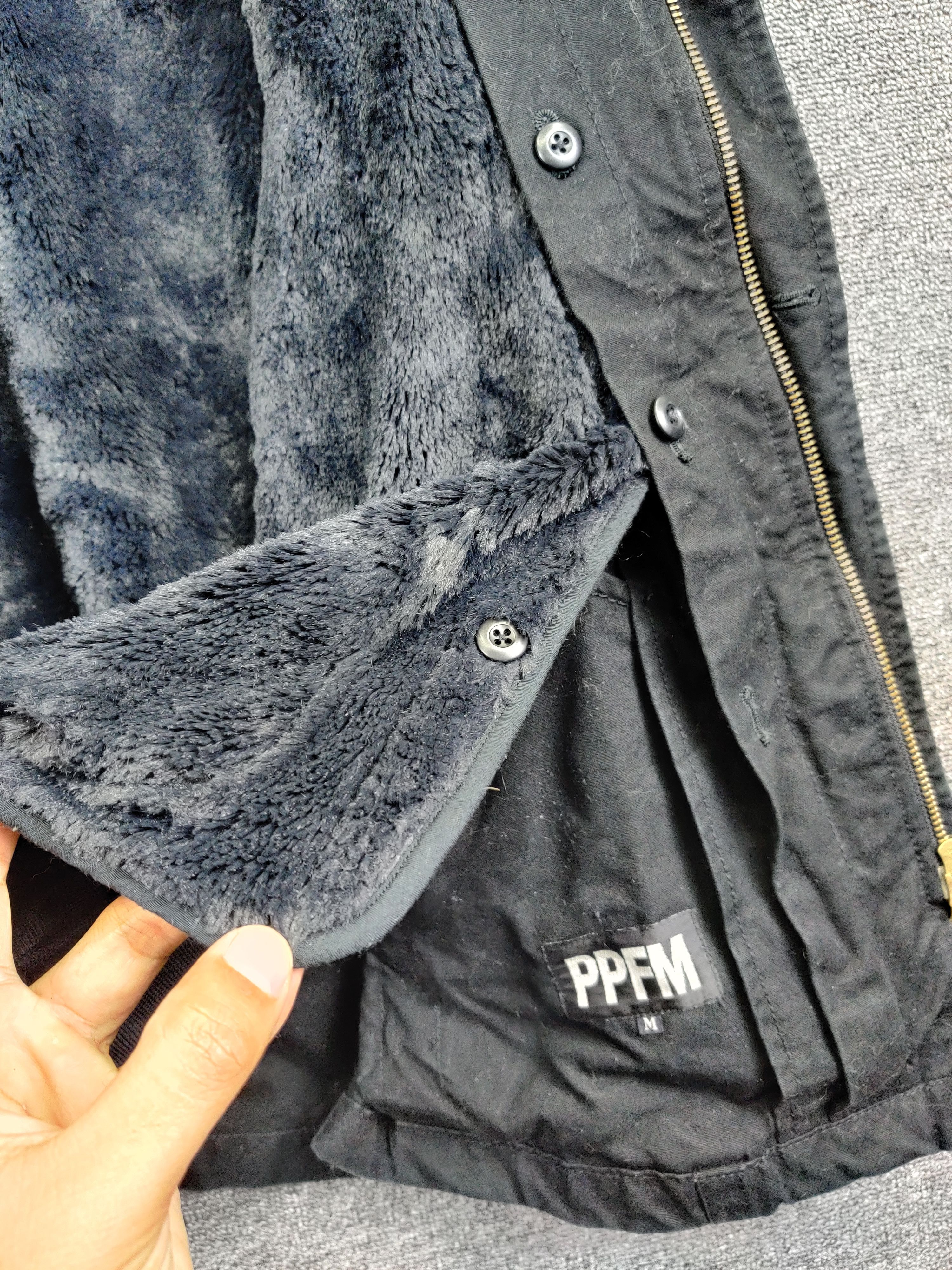 PPFM Vintage 90s PPFM Moleskin Bondage Fur Jacket Size US M / EU 48-50 / 2 - 14 Thumbnail