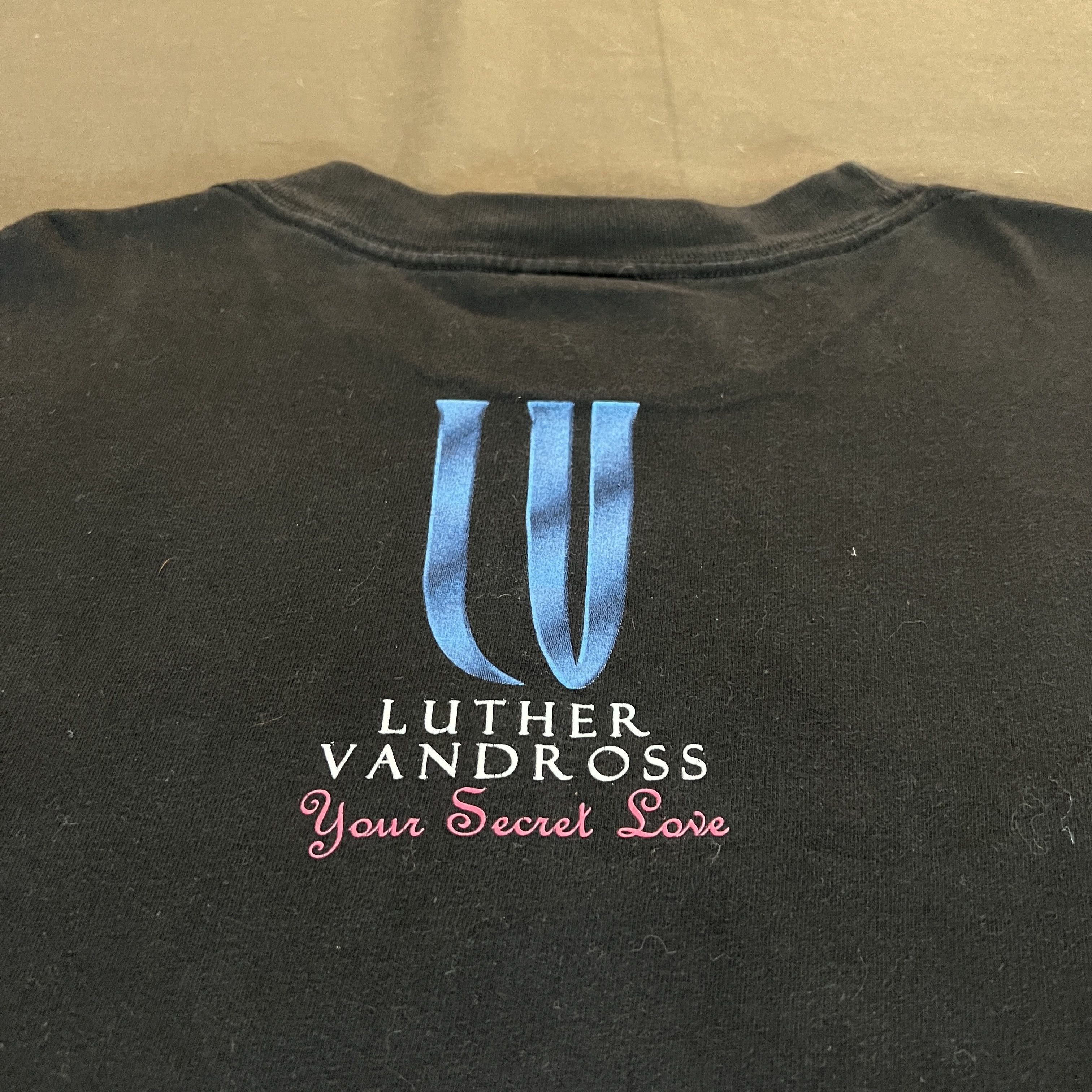 Band Tees × Rap Tees × Vintage Vintage 90s Luther Vandross your secret love Tee R&B XL Size US XL / EU 56 / 4 - 8 Thumbnail