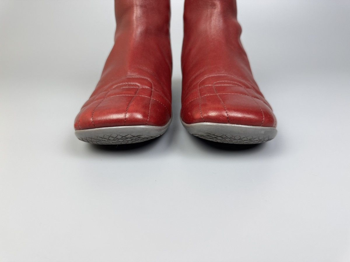 Prada Prada - Red Leather Sports Ankle Boots Size US 9 / IT 39 - 8 Thumbnail