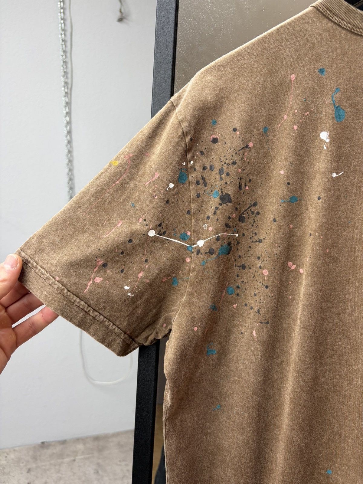 Vintage Dolce & Gabbana Paint Splatter Tee Brown DG Archive