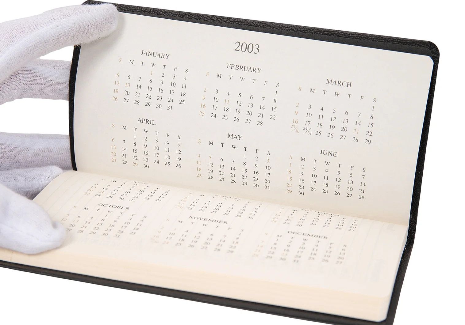 Yohji Yamamoto Yohji Yamamoto 2003 Calendar Organizer Black Size ONE SIZE - 4 Thumbnail