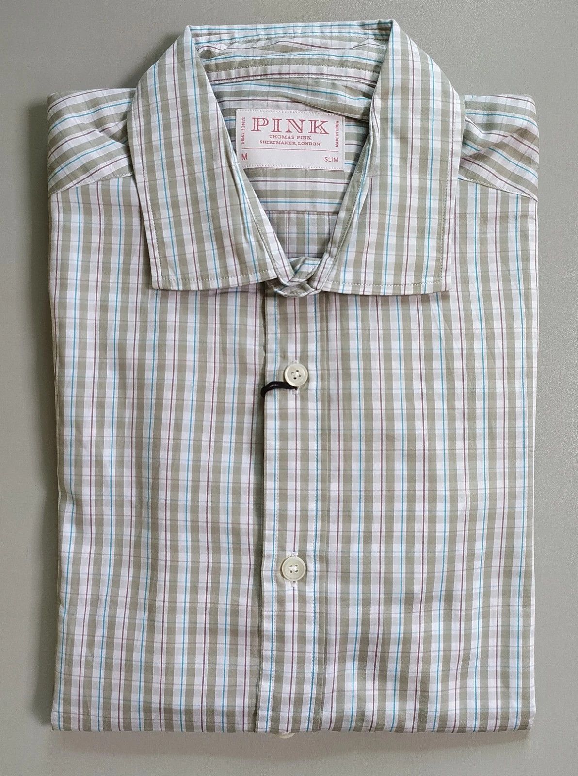 Thomas Pink Thomas Pink Slim Fit Formal Check Shirt T 0046 Size US M / EU 48-50 / 2 - 1 Thumbnail