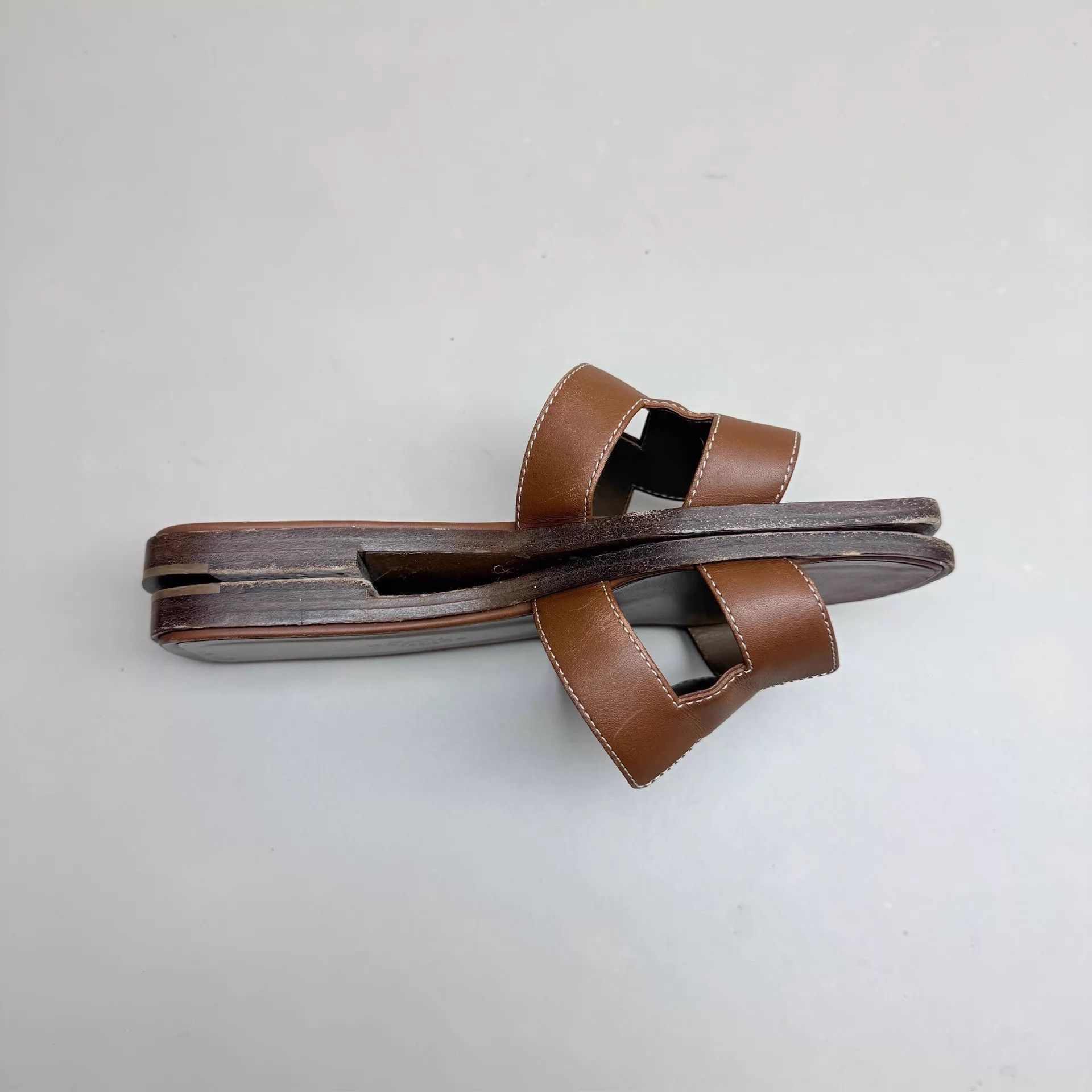 Hermes Hermes Dark Brown H Slipper 36 95 New Size US 5.5 / IT 35.5 - 4 Thumbnail