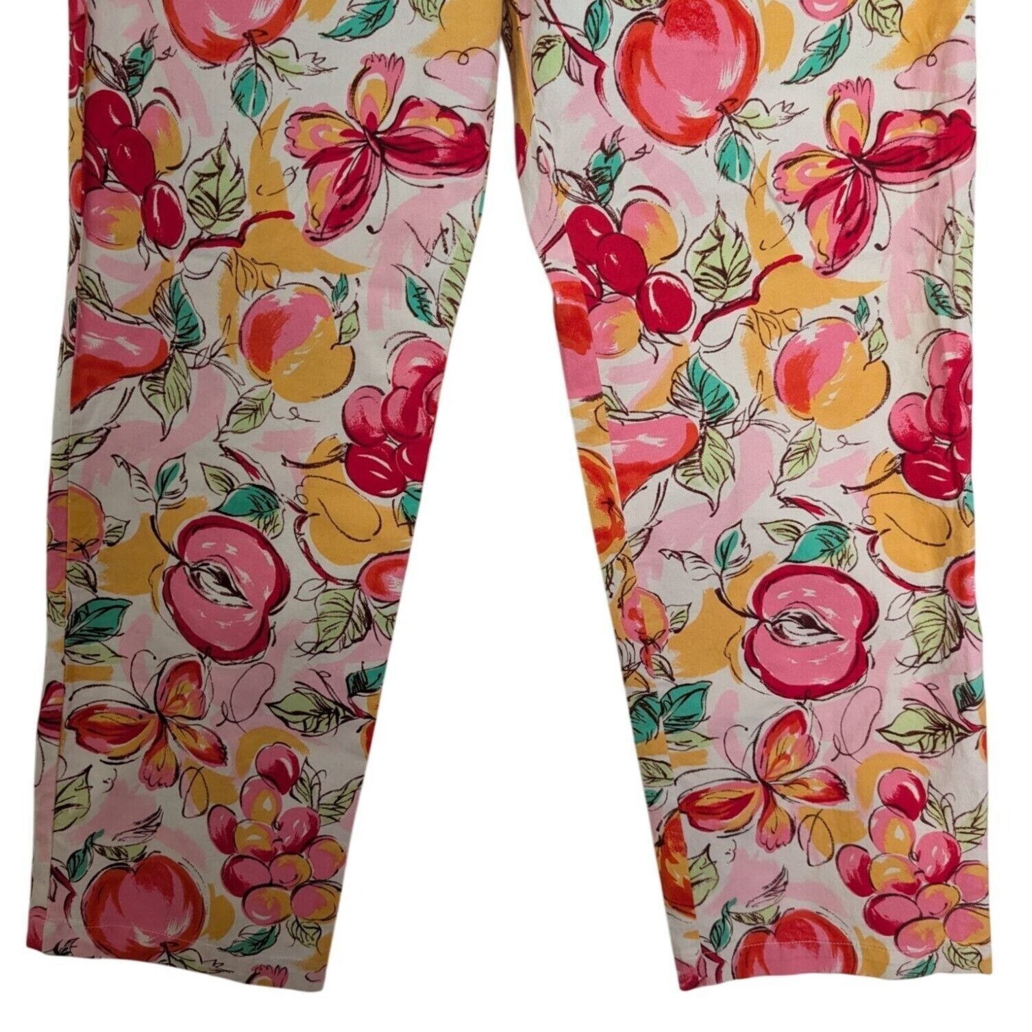 Talbots Talbots Fruit Pants Womens Size 10 Pink Butterfly 90s Size 32" / US 10 / IT 46 - 4 Thumbnail