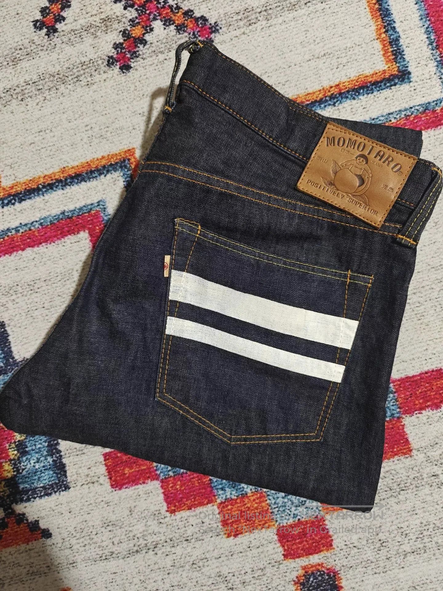 Momotaro Jeans MOMOTARO JEANS 0605 10oz Raw Denim. Size US 36 / EU 52 - 1 Thumbnail
