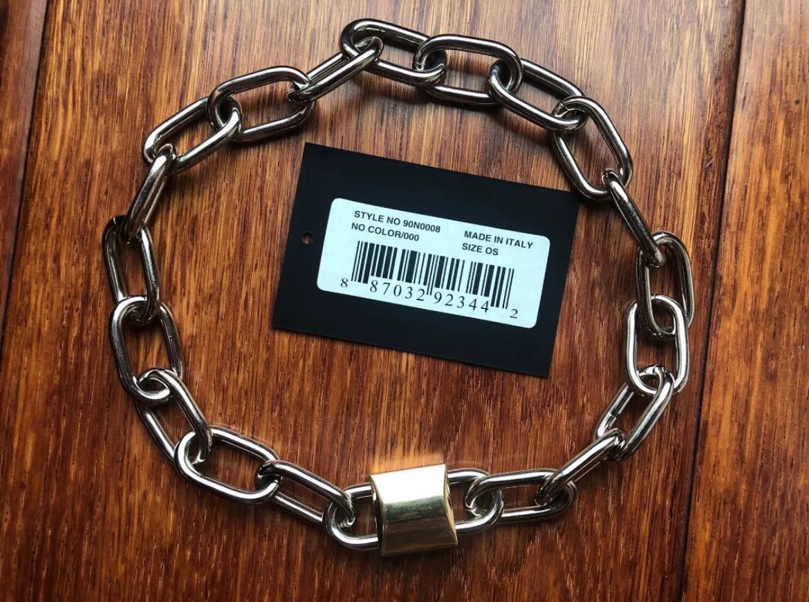 Alexander Wang Alexander Wang Double Lock Choker Necklace Size ONE SIZE - 1 Preview