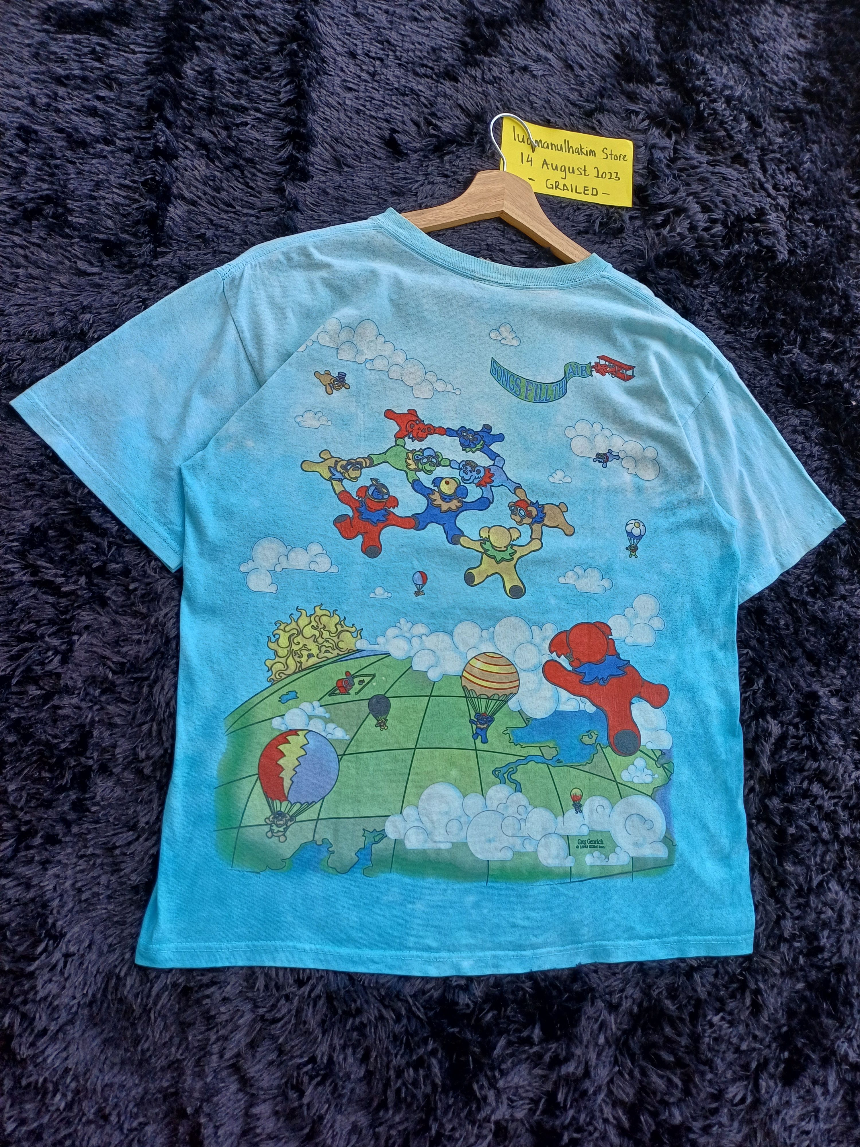 Grateful Dead Vintage Grateful Dead tie dye shirt liquid blue Size US M / EU 48-50 / 2 - 12 Thumbnail
