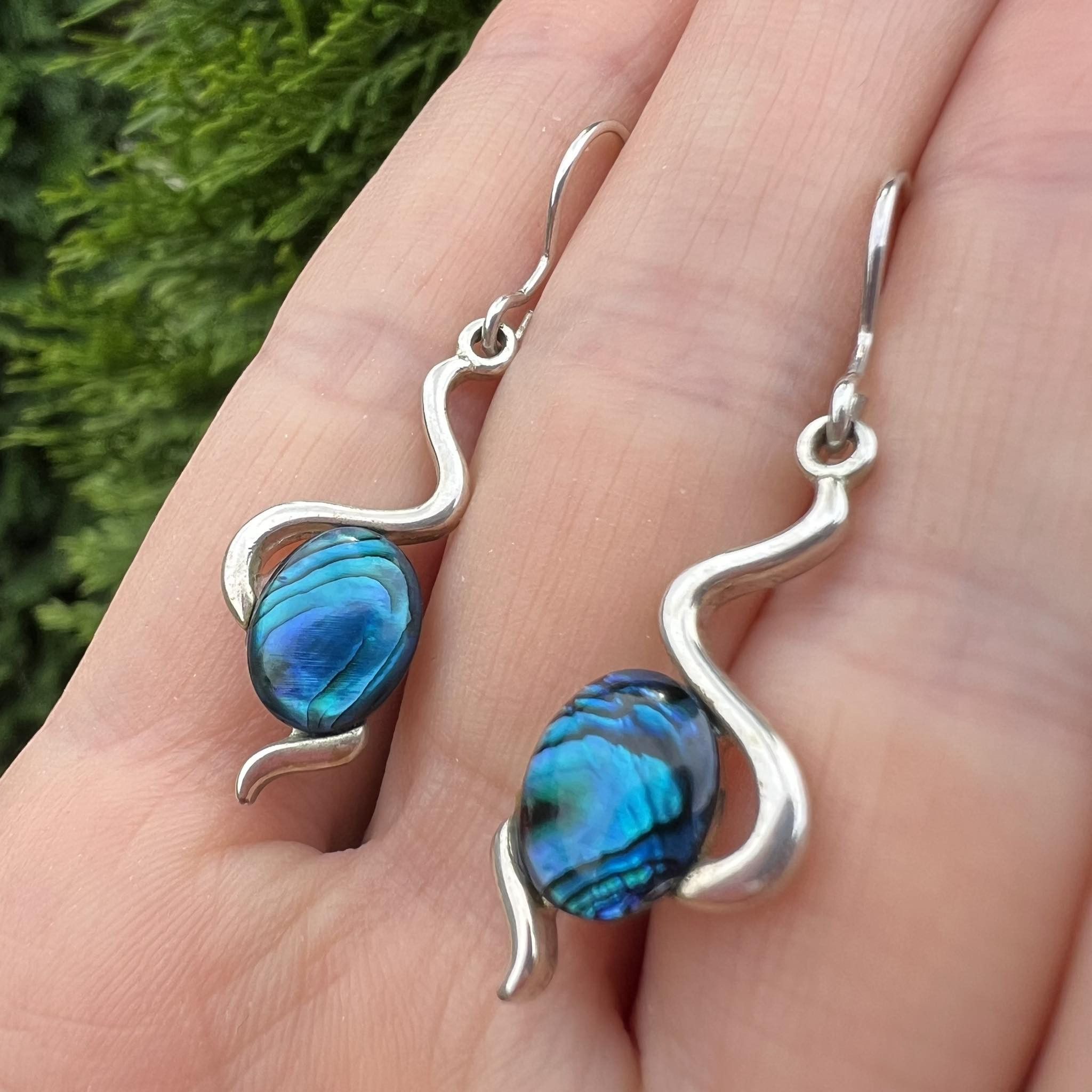 Sterling Silver Vintage Sterling Silver 925 Jewelry Earrings Stone Gift Box Size ONE SIZE - 1 Thumbnail