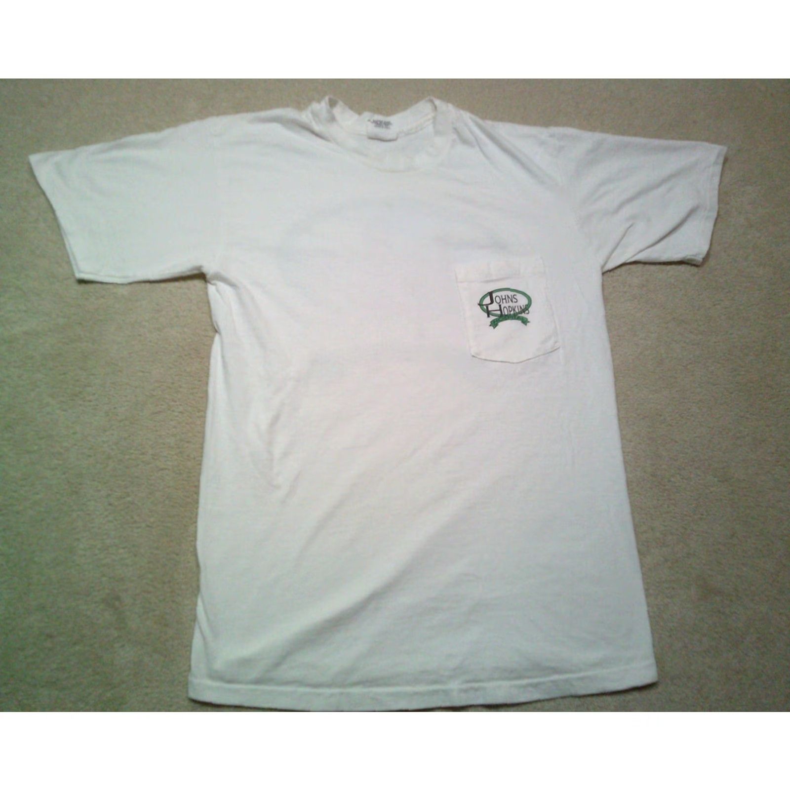 Vintage VINTAGE The Cotton Exchange John Hopkins Hospital Single Stitch T Shirt Mens Large White Double Side Size US XL / EU 56 / 4 - 2 Thumbnail