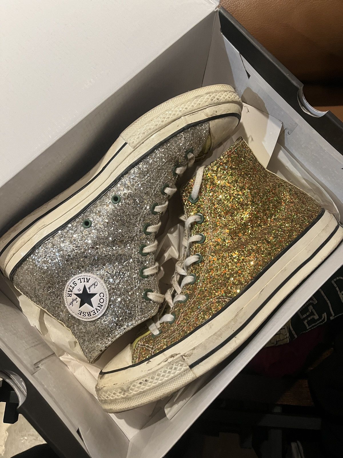 Jw Anderson Sparkle Converse (Gold/Silver)