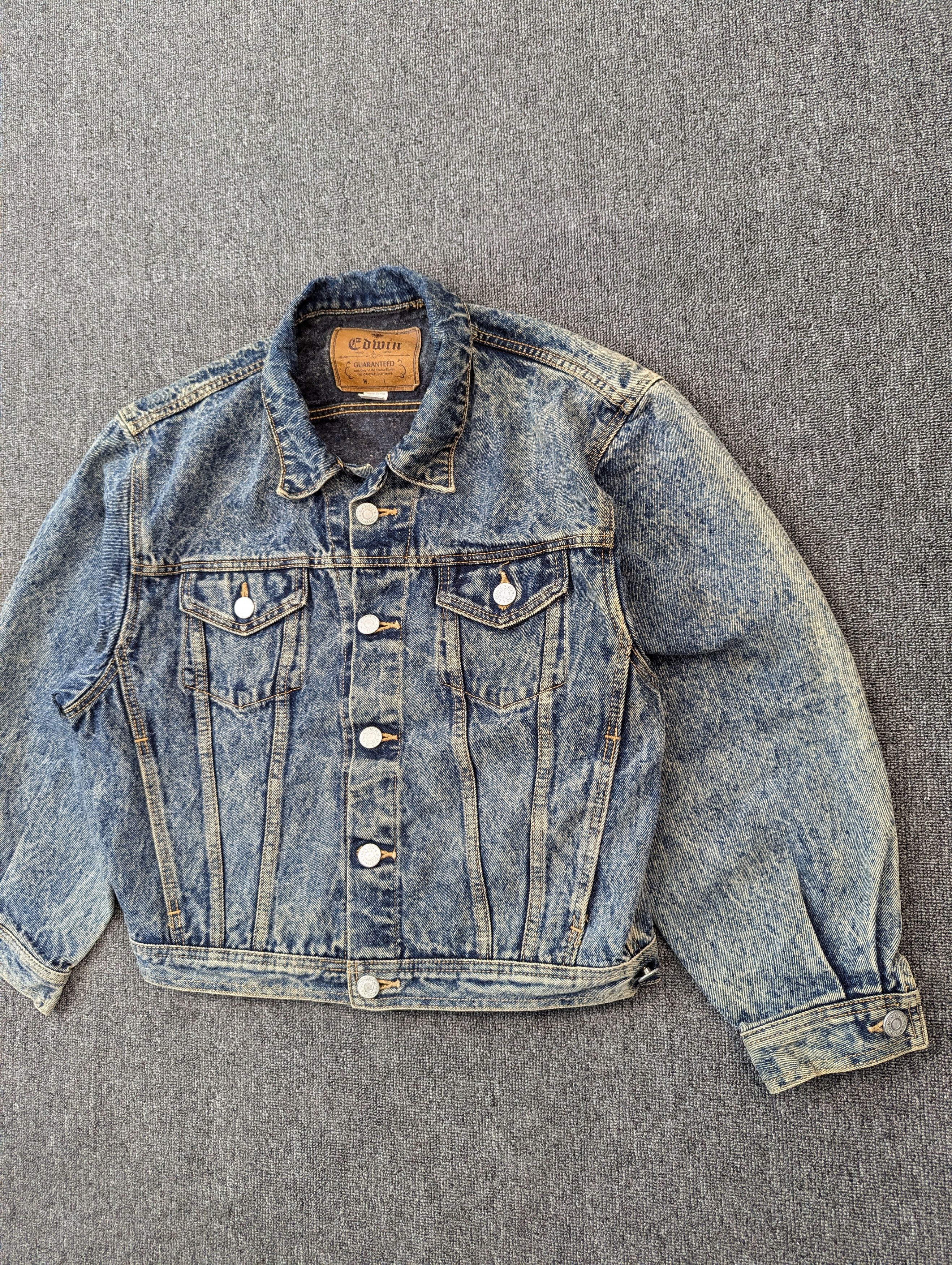 Edwin Vintage Edwin Acid Wash Denim Jacket Size US S / EU 44-46 / 1 - 2 Thumbnail