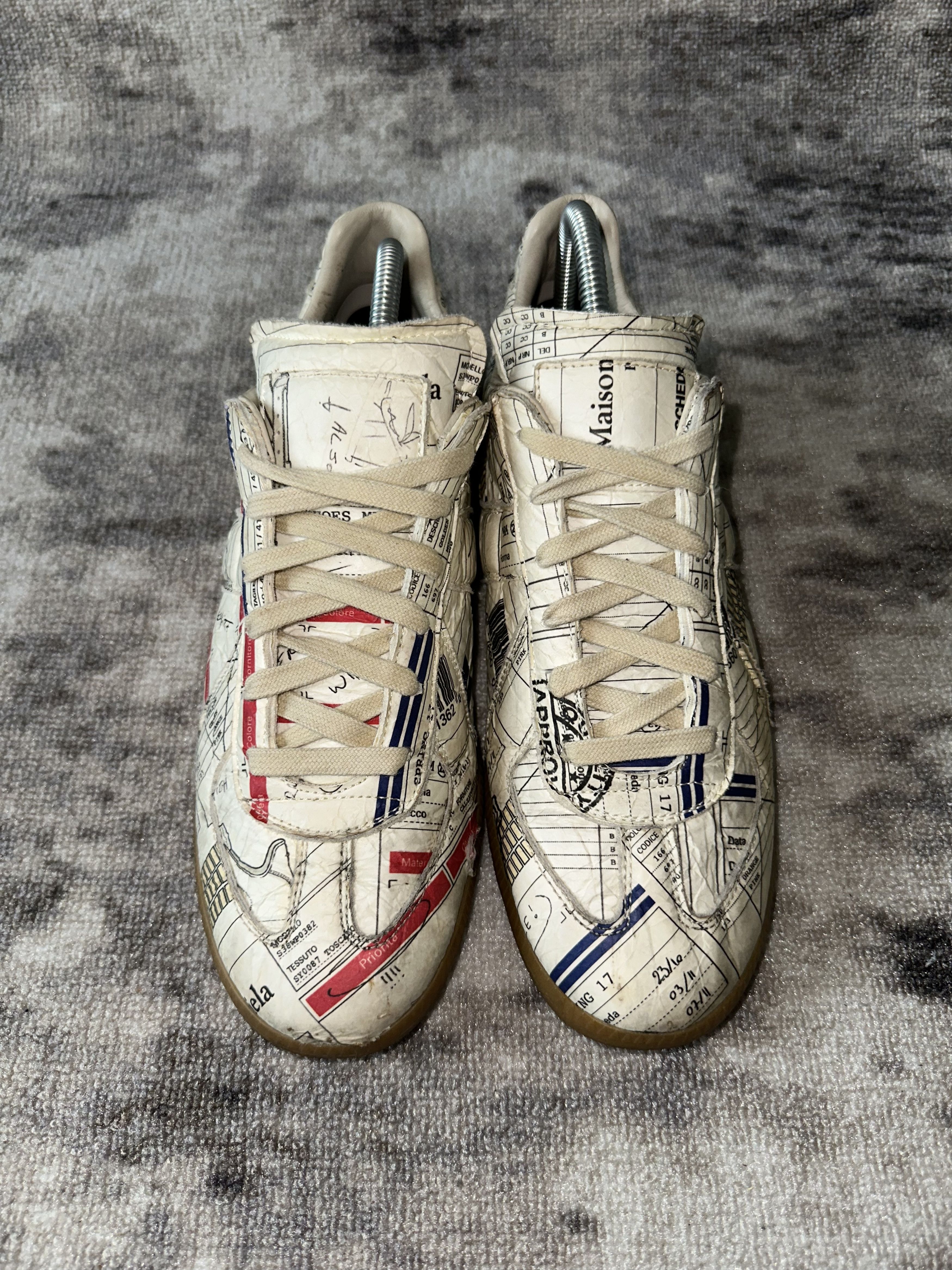 Maison Margiela Maison Margiela Replica GAT “Postal/Stamp Print” Size US 8 / EU 41 - 2 Thumbnail