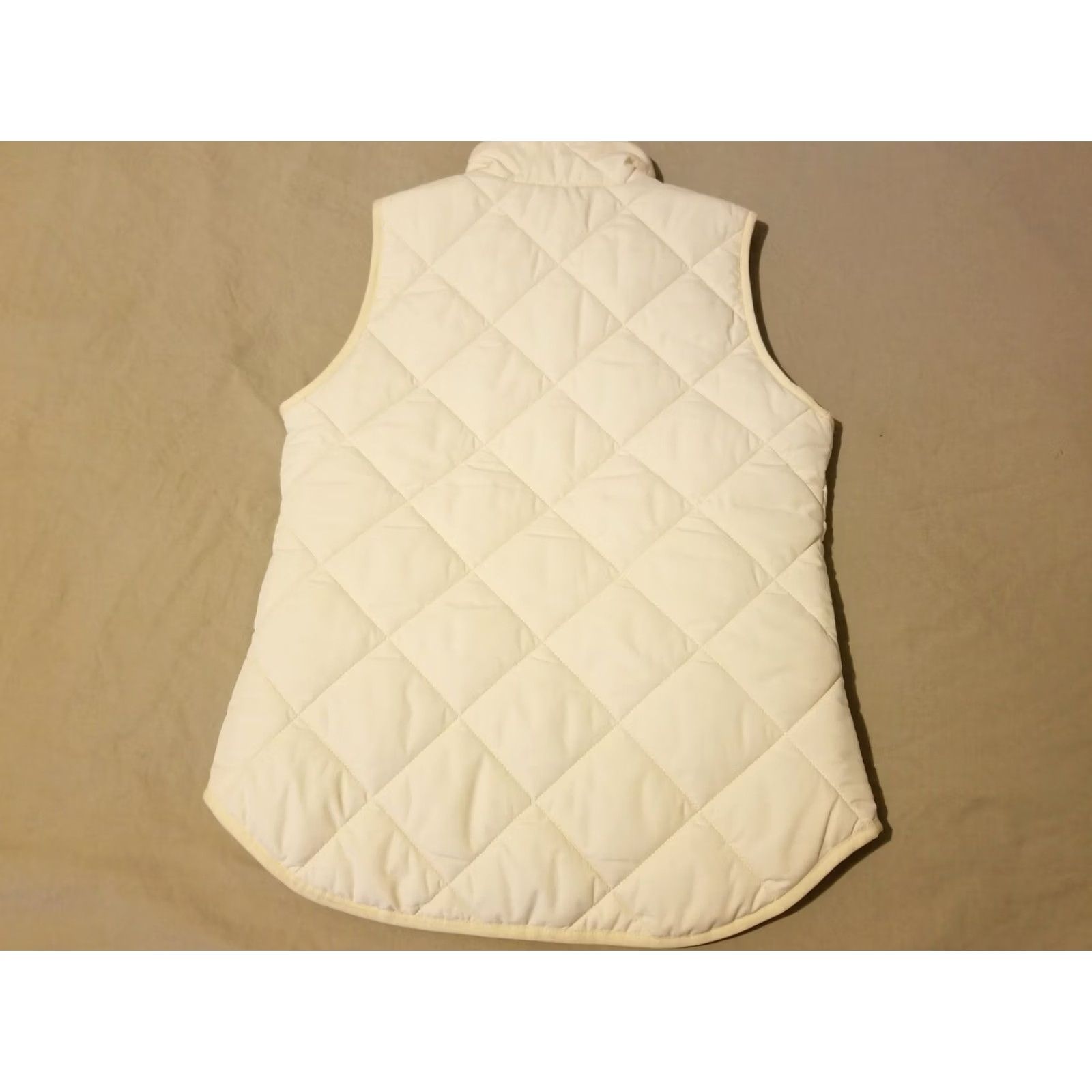 J.Crew J.Crew Vest Womens XS Cream Full Zip Down Puffer Size XS / US 0-2 / IT 36-38 - 6 Thumbnail