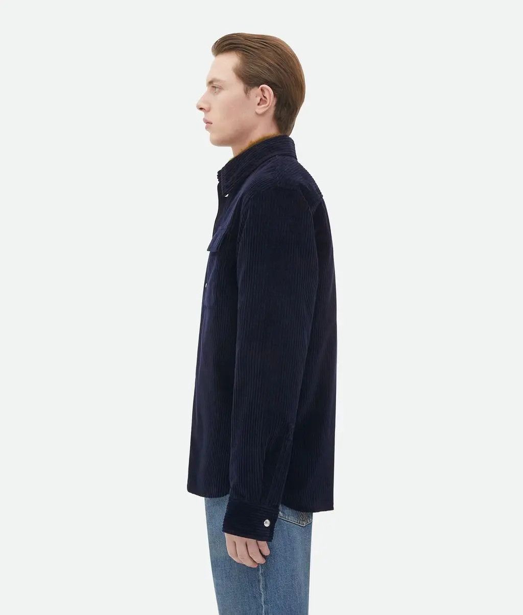 Bottega Veneta o1w1db10525 Cotton Corduroy Shirt in Navy Size US S / EU 44-46 / 1 - 2 Thumbnail