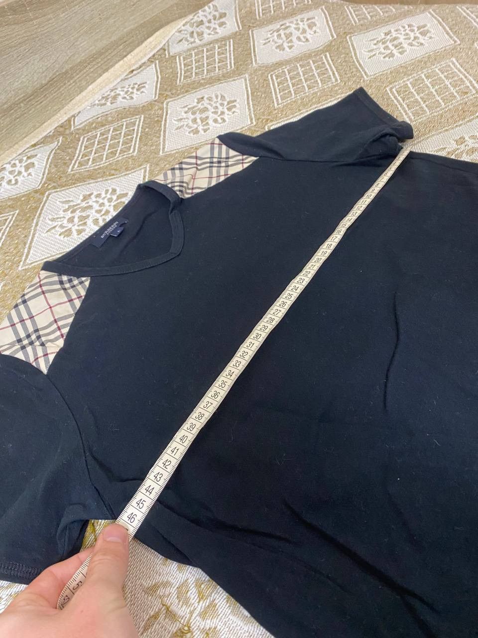 Burberry 🔥 Burberry London Nova Check Womens Top T Shirt Size L / US 10 / IT 46 - 10 Thumbnail